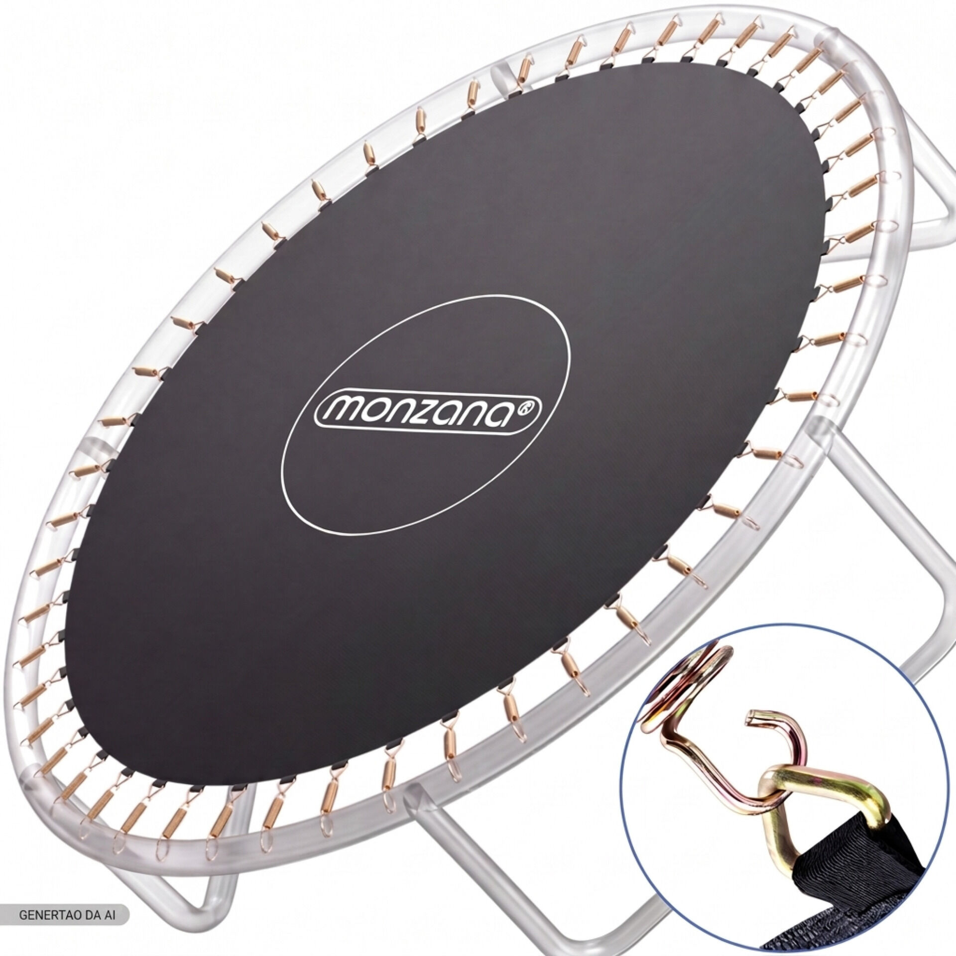 Trampolin Sprungtuch Schwarz Ø427cm