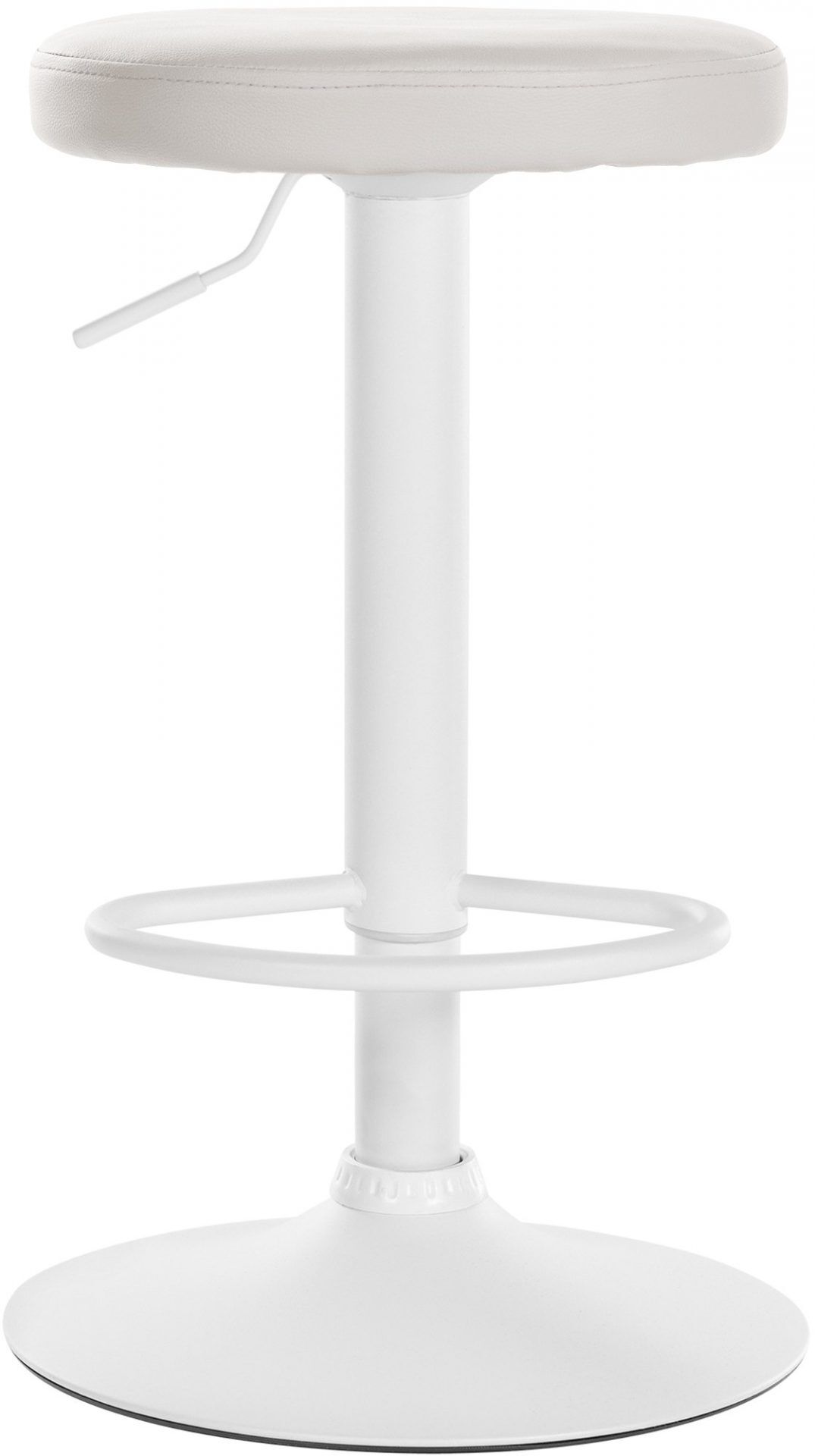 2er Set Barhocker Ponte Kunstleder weiß, weiß