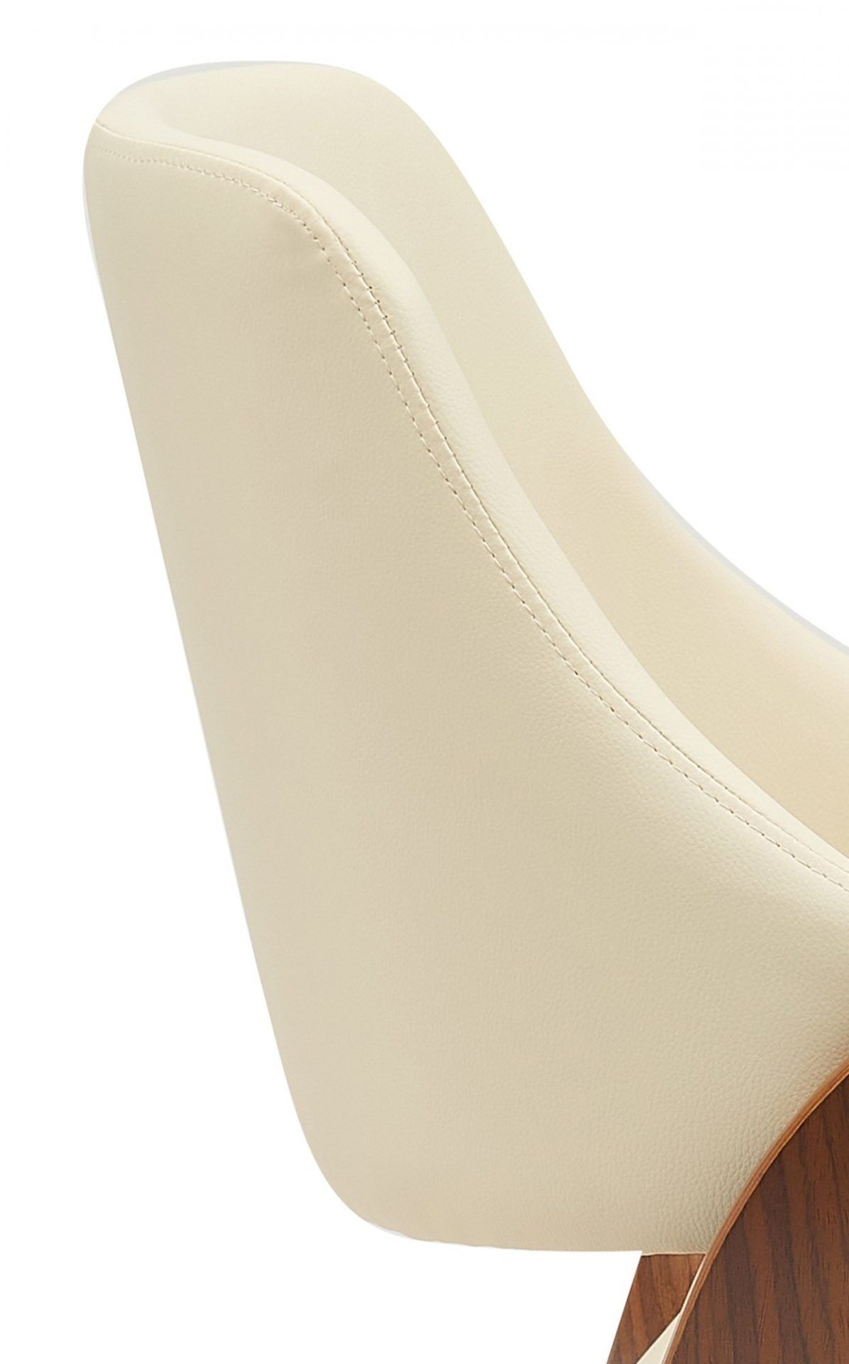 Esszimmerstuhl Vangale Kunstleder, walnuss/creme