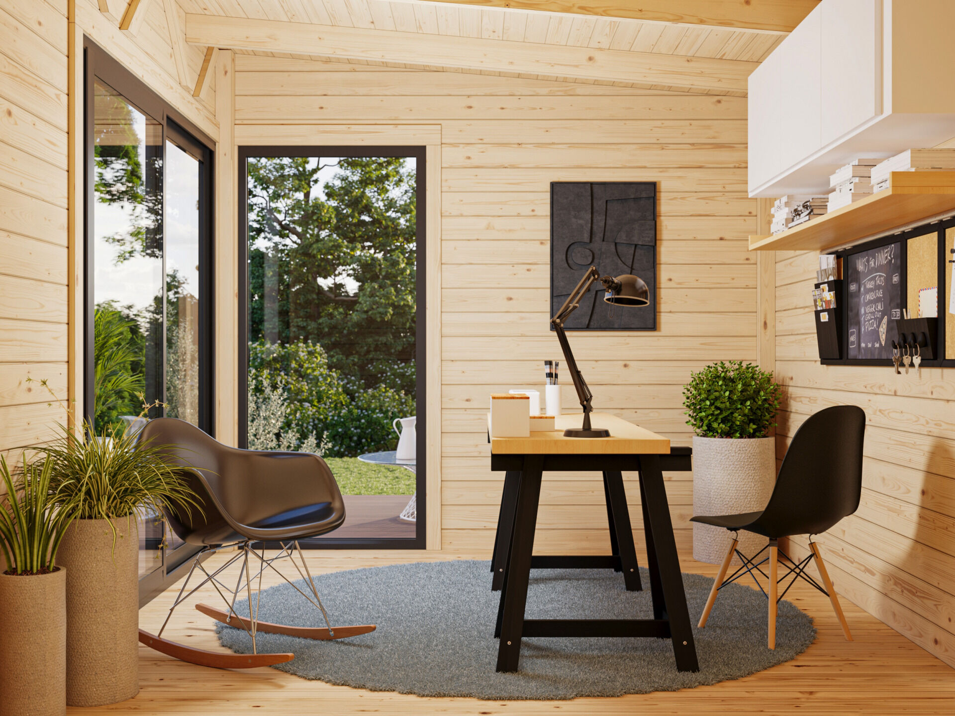 Palmako Pultdach Gartenhaus Andrea 7,5 m2 Slide Plus