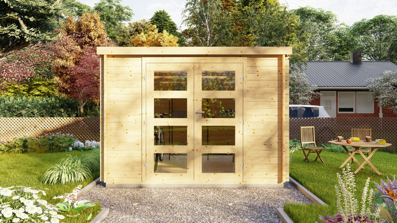 Gartenhaus Flachdach 3x3 Funny 2