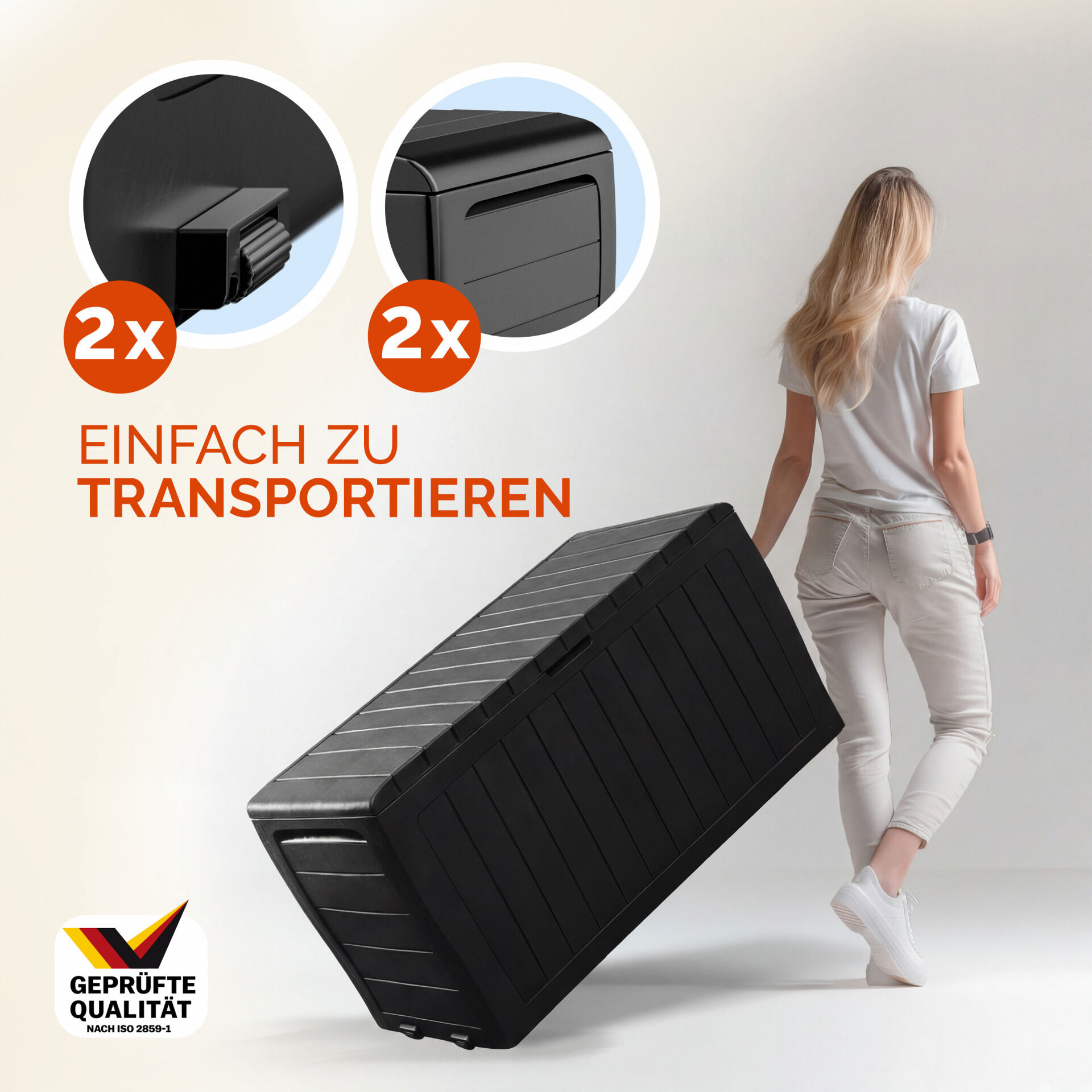 Auflagenbox Marvel Plus Anthrazit 270L
