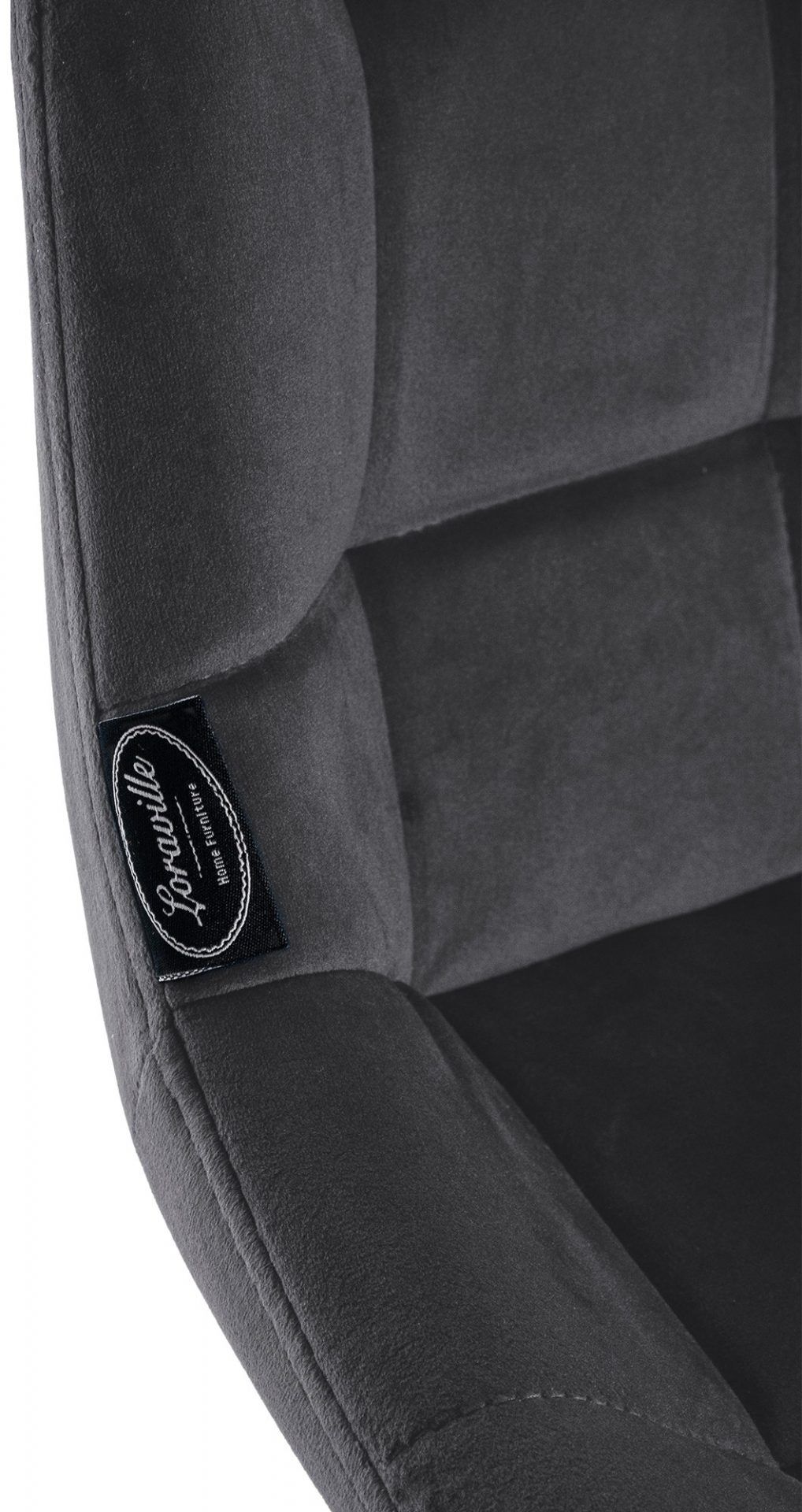 Barhocker Weston Samt, dunkelgrau