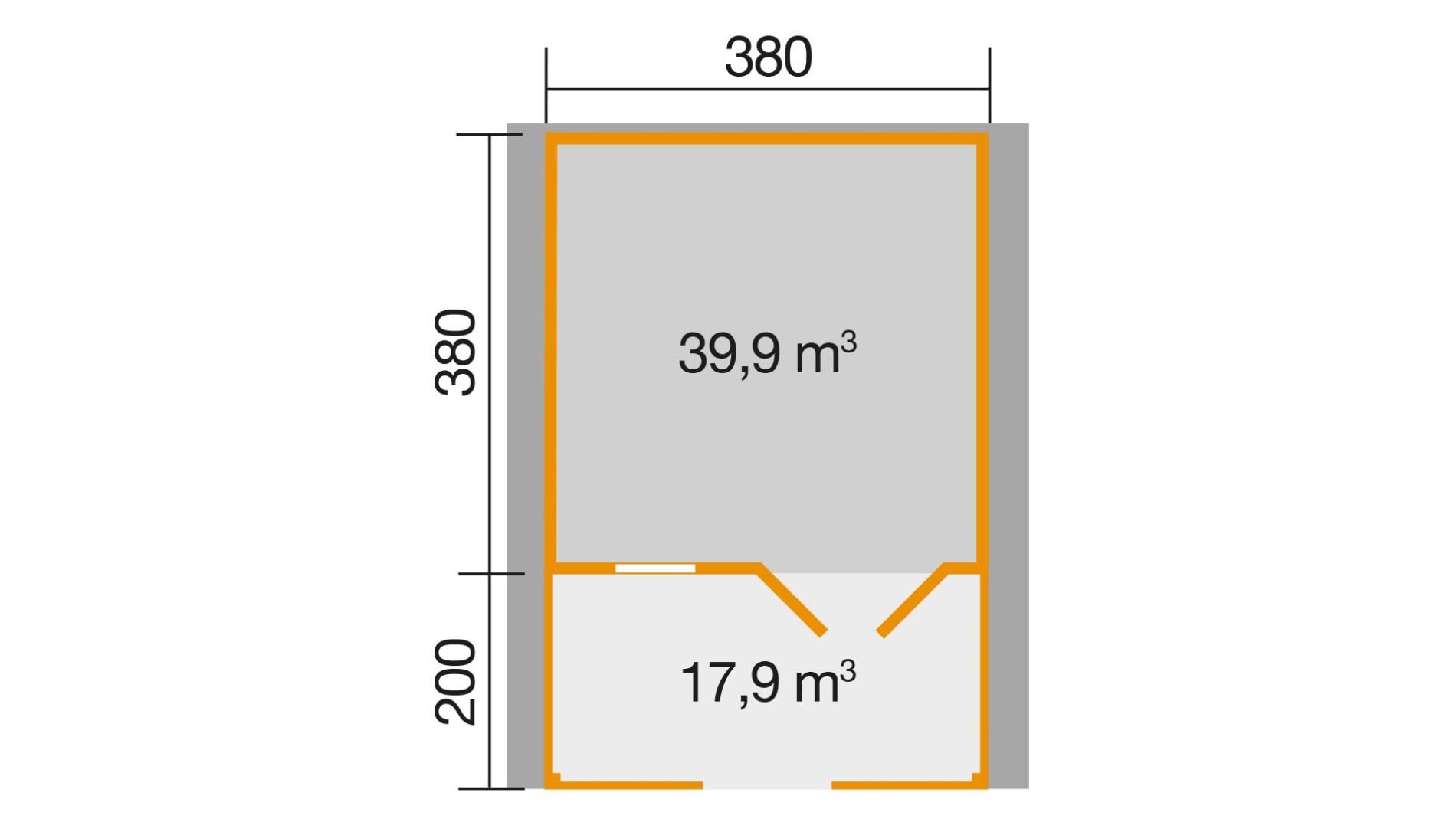 weka Gartenhaus 136 B 4,6x5,1m