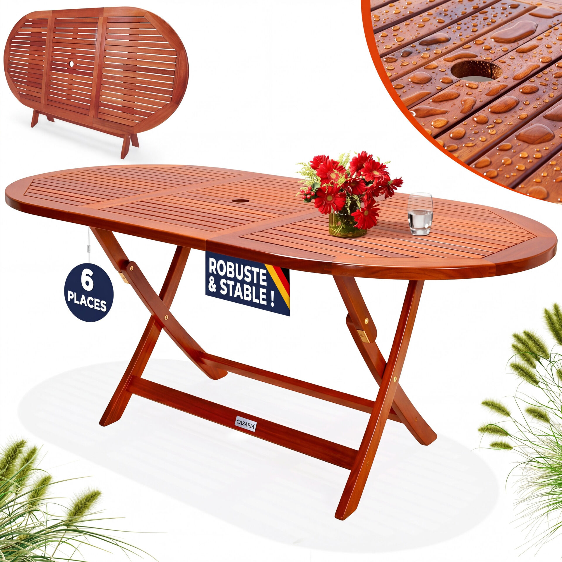Gartentisch Alabama Akazienholz FSC®-zertifiziert 160x85x75cm