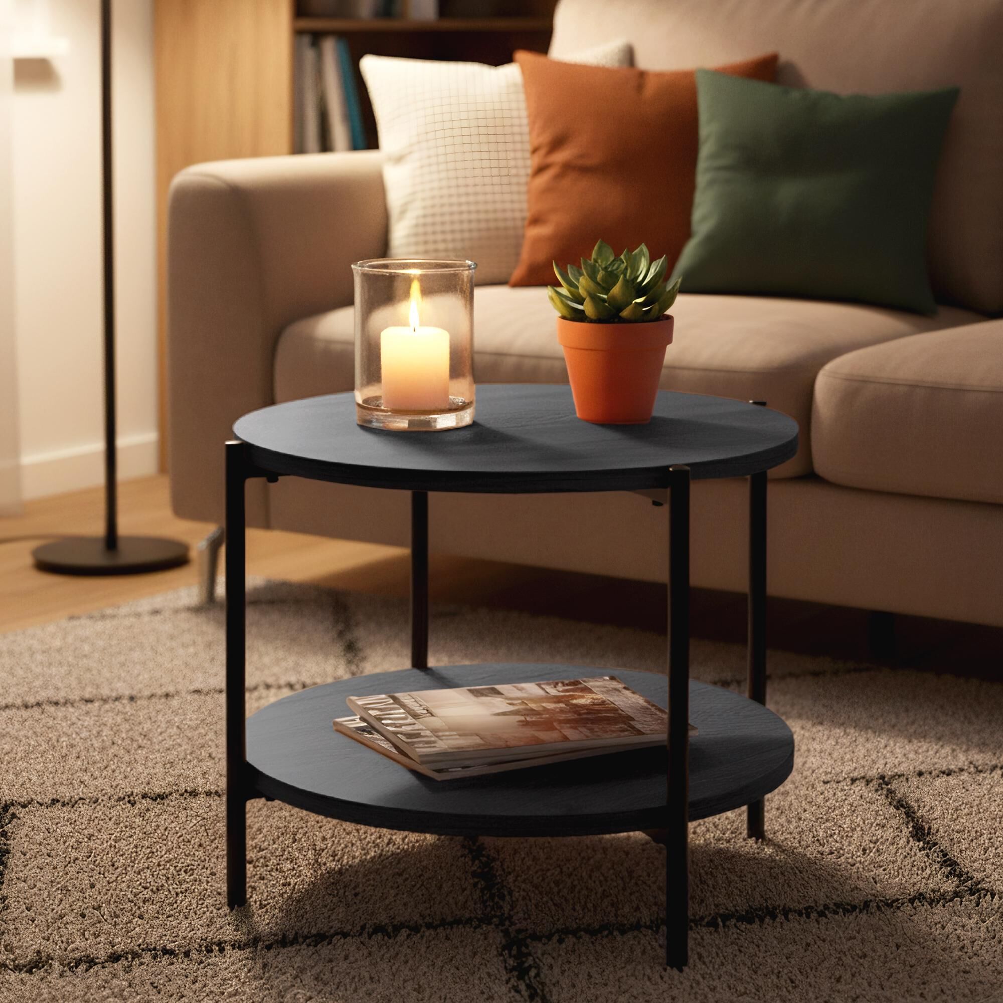 Couchtisch Edduma 50 cm, grau