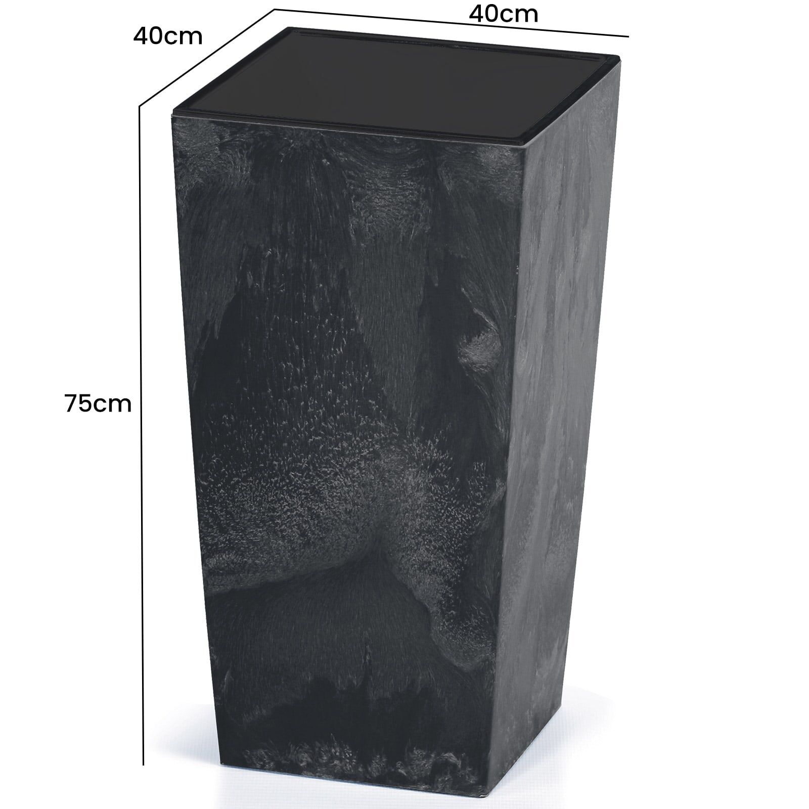Blumentopf Betonoptik Anthrazit 91L