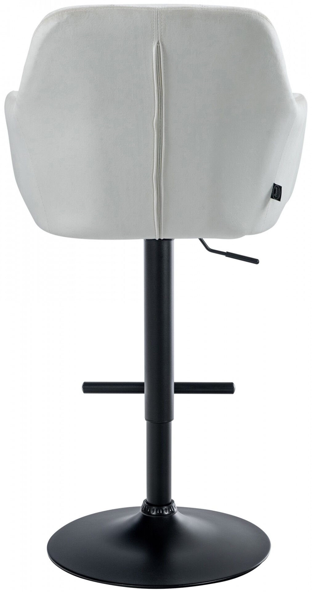 Barhocker Natoma Samt schwarz, creme