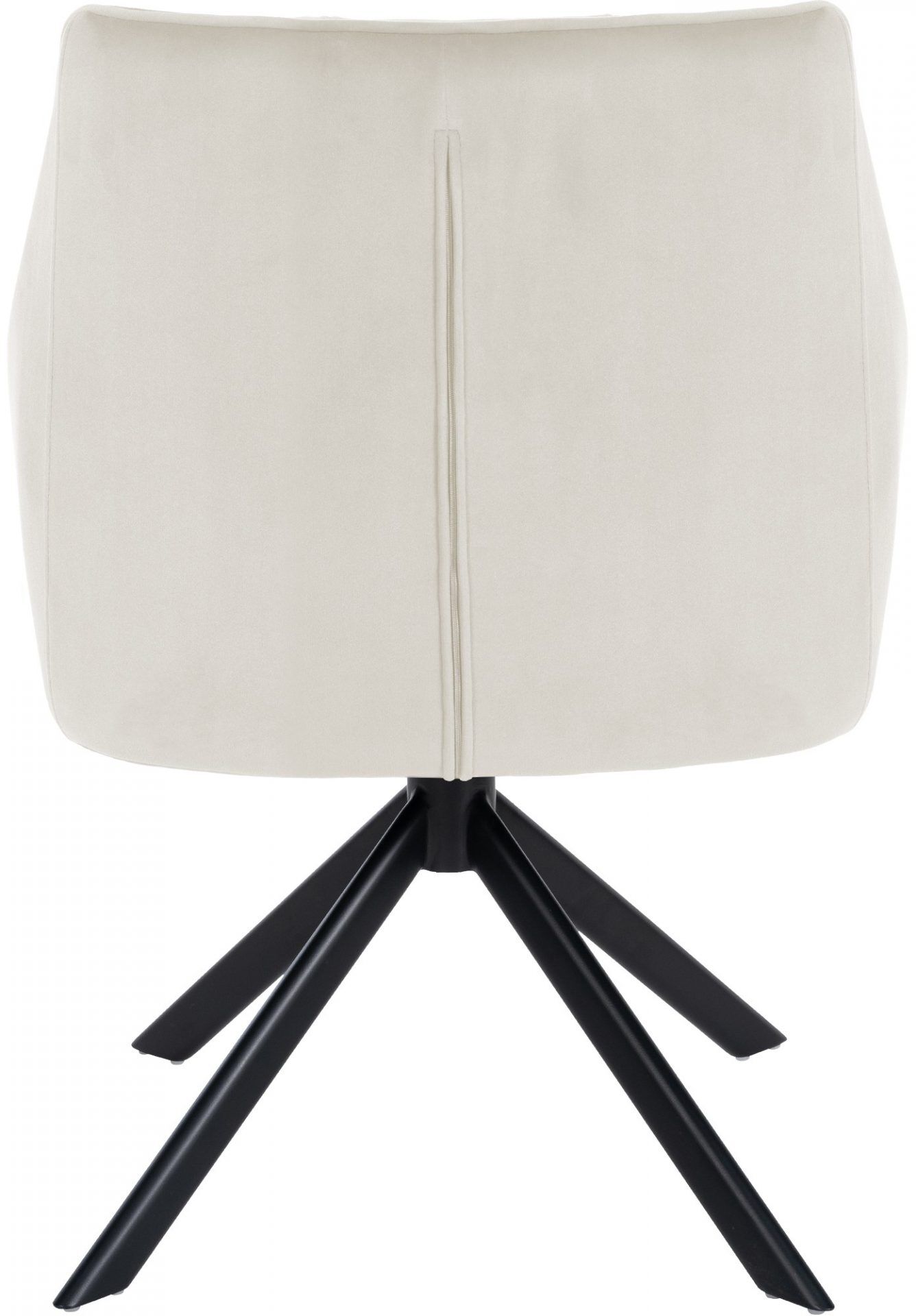 Esszimmerstuhl Swing Samt schwarz, creme