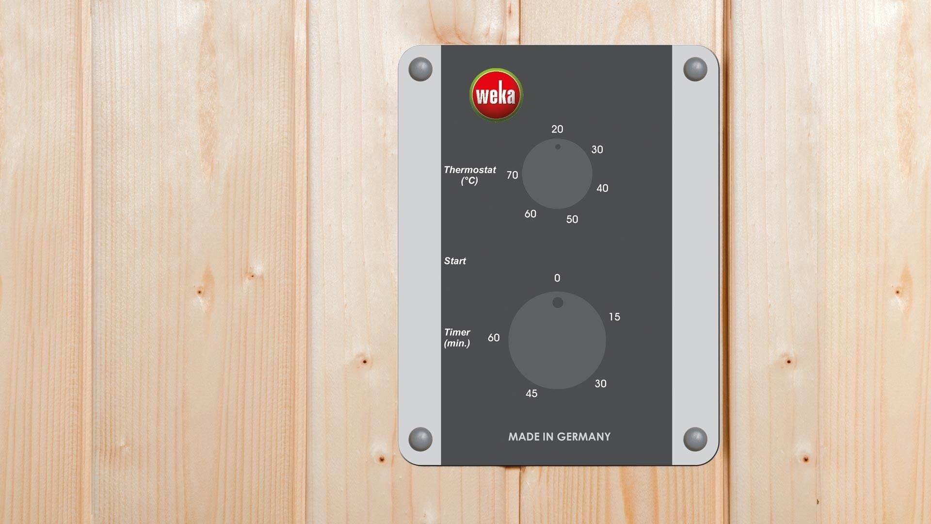weka Infrarotkabine HAMINA 1 mit Glasfront