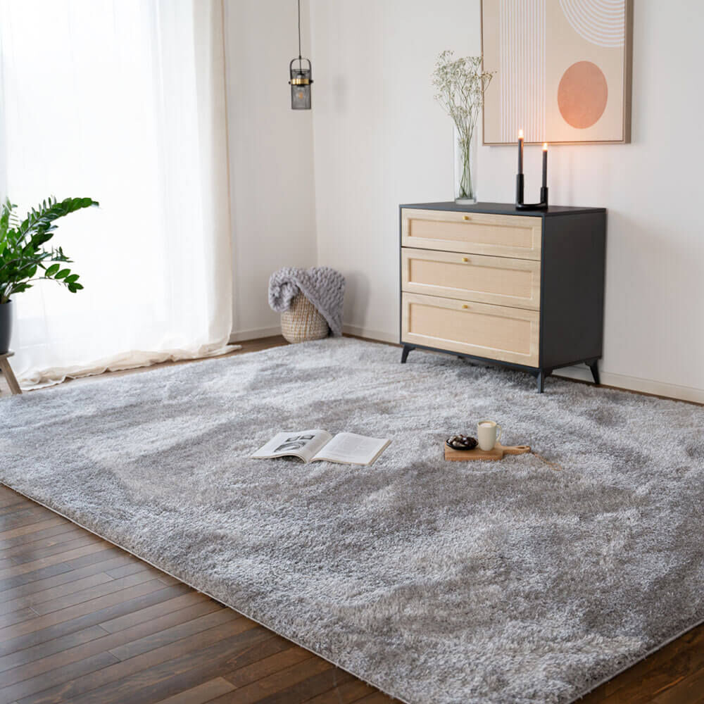 Hochflor Teppich SOFI - 320 x 240 cm Dunklegrau