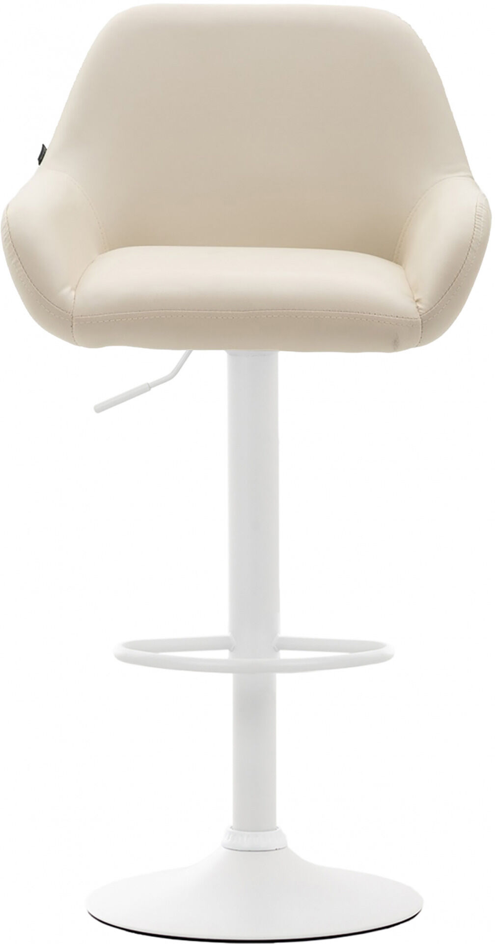 Barhocker Braga Kunstleder weiß, creme