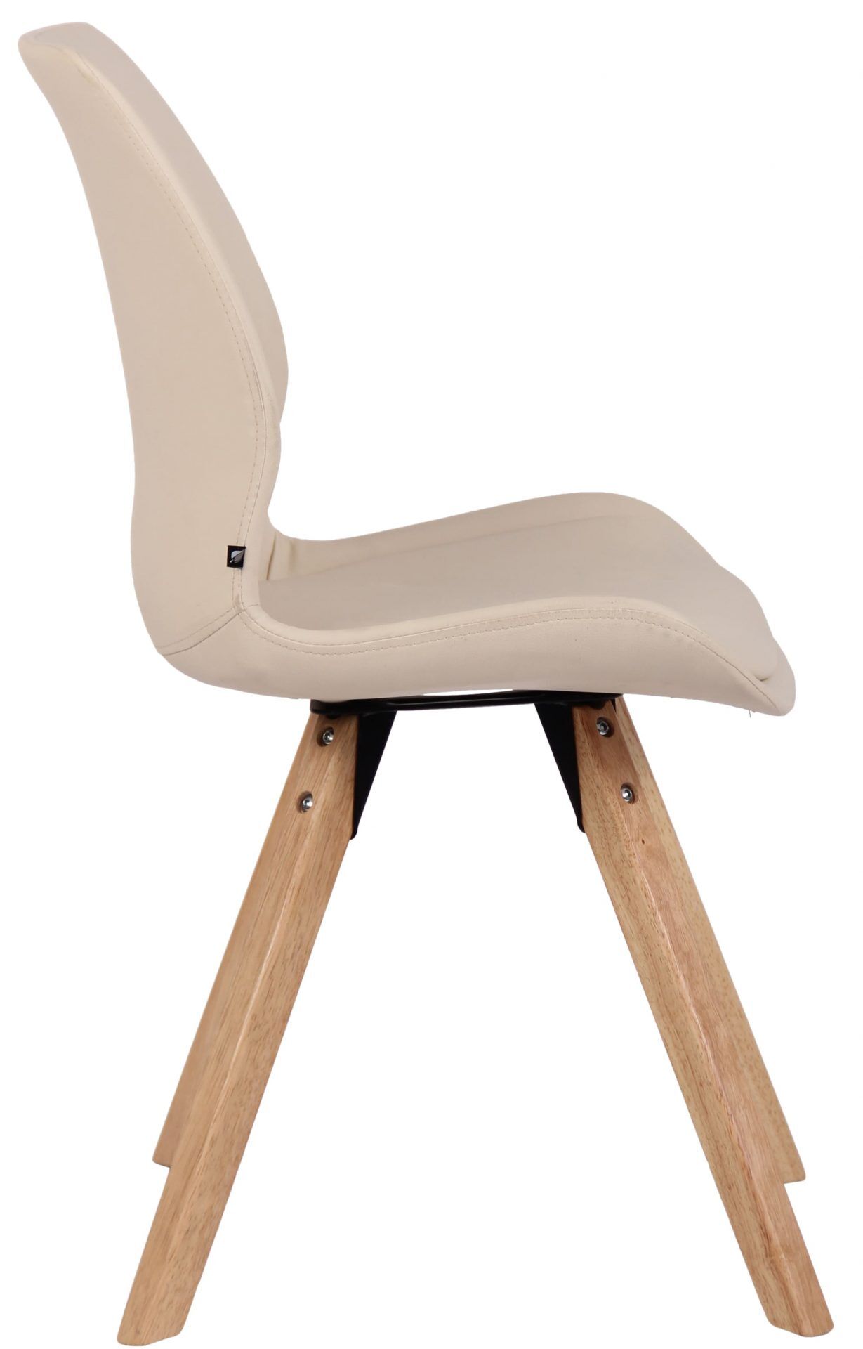 Stuhl Luna Kunstleder, creme