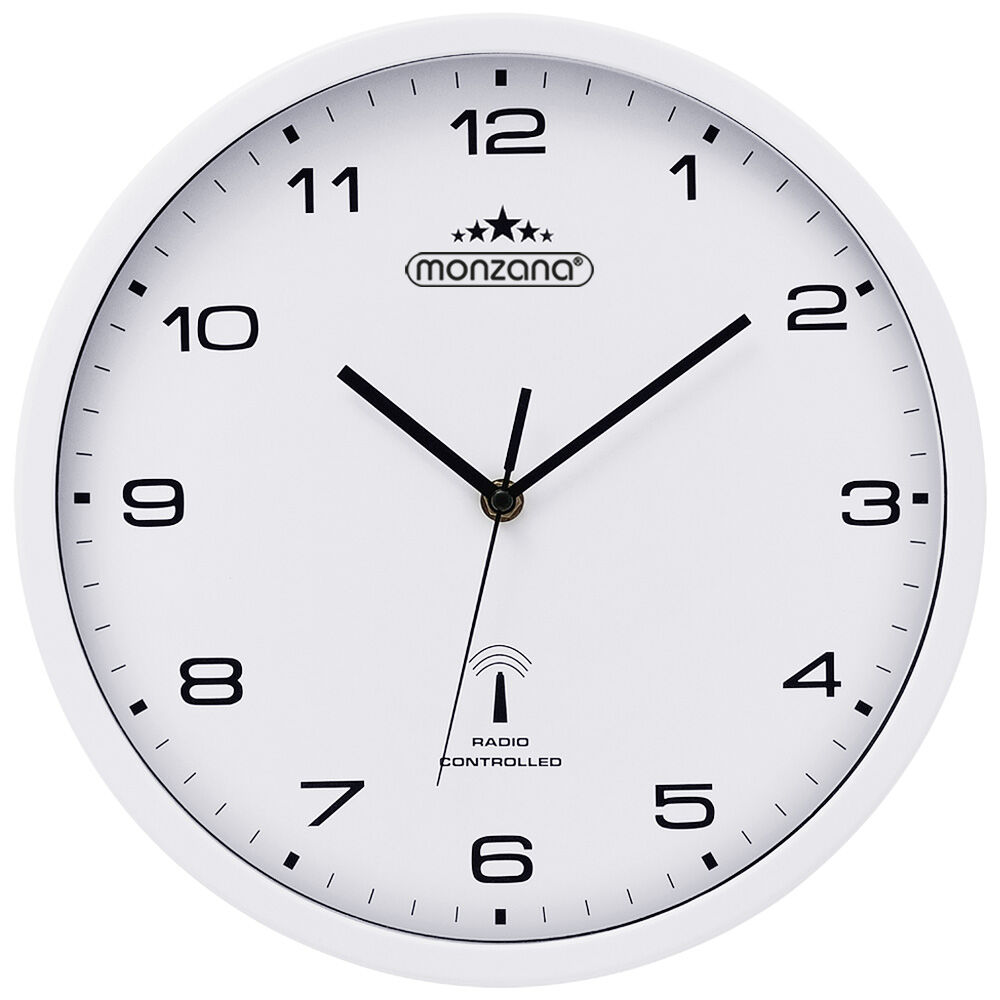 Funkwanduhr Weiß Ø31cm