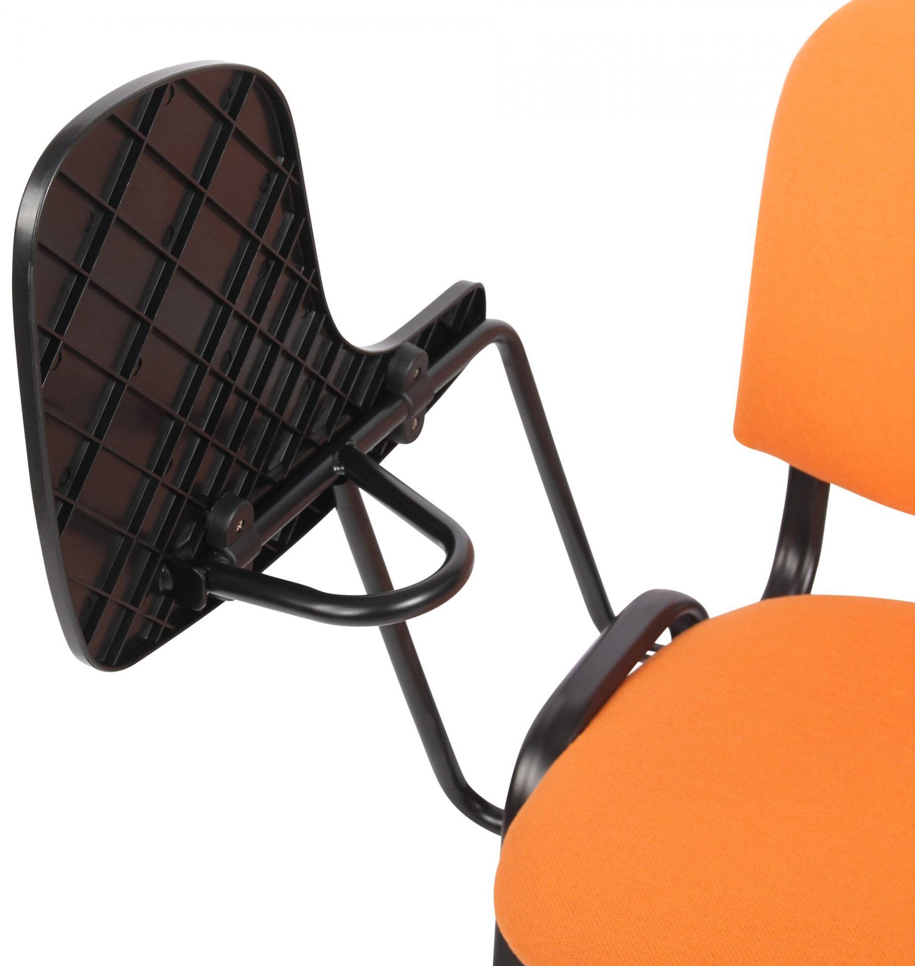 4er Set Stühle Ken mit Klapptisch Stoff, orange