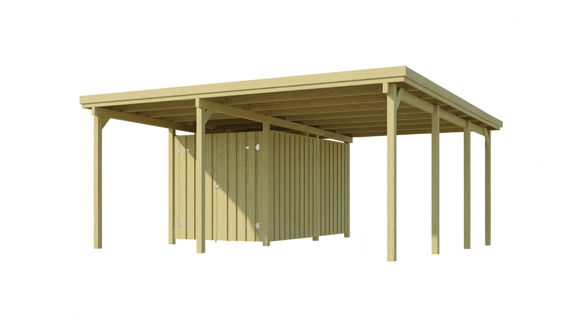 weka Carport 607 Gr.2, inkl. XL Geräteraum