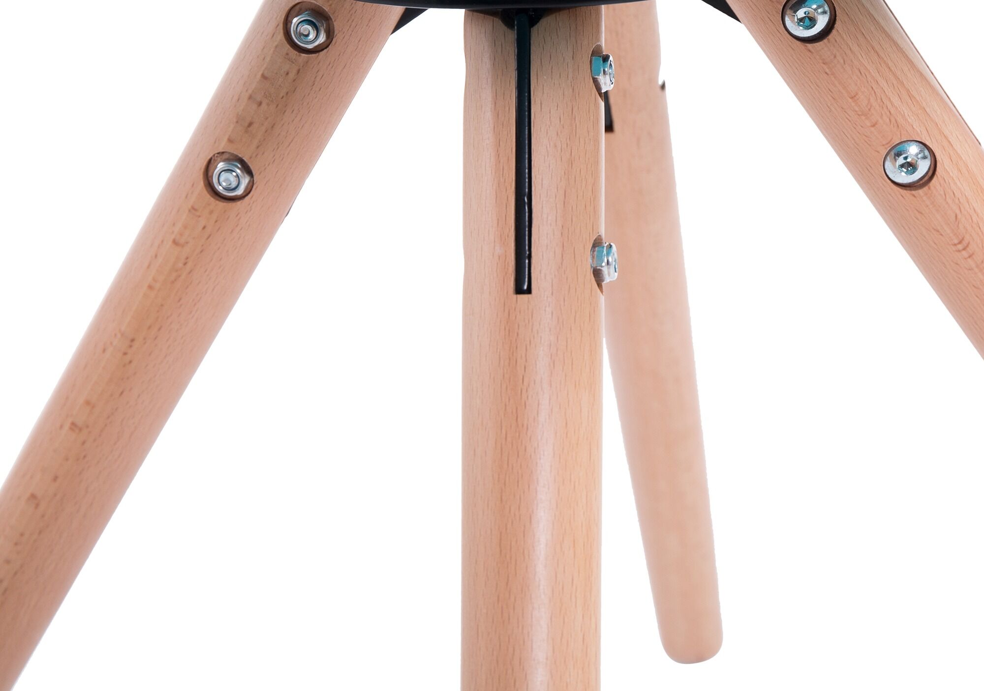 Besucherstuhl Laval Natura Rund, schwarz