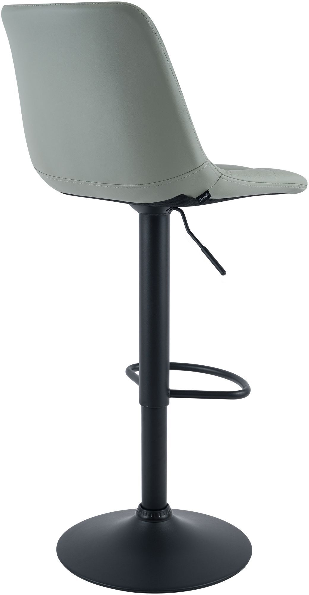 Barhocker Mapun Kunstleder, grau