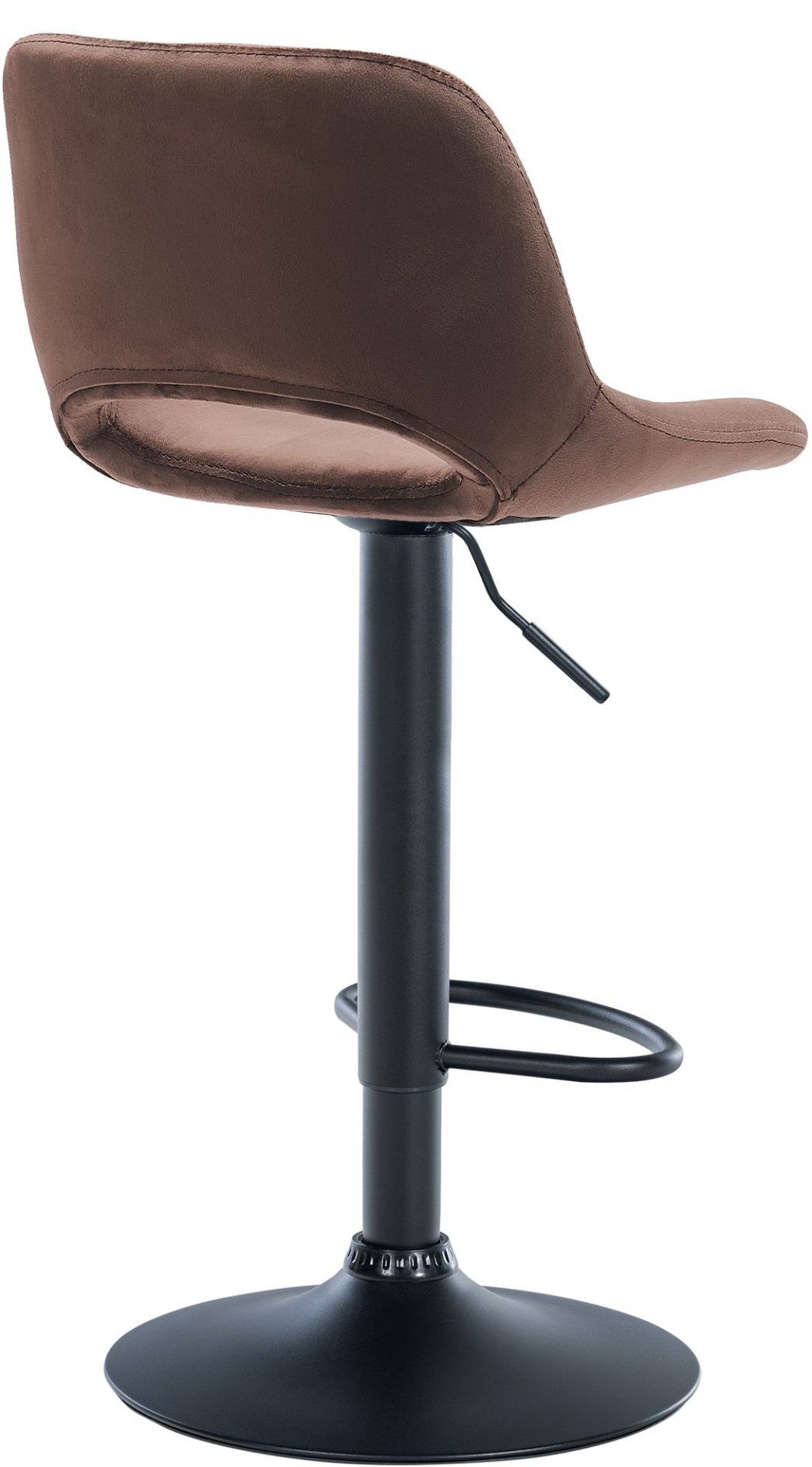 Barhocker Camden Samt schwarz, braun