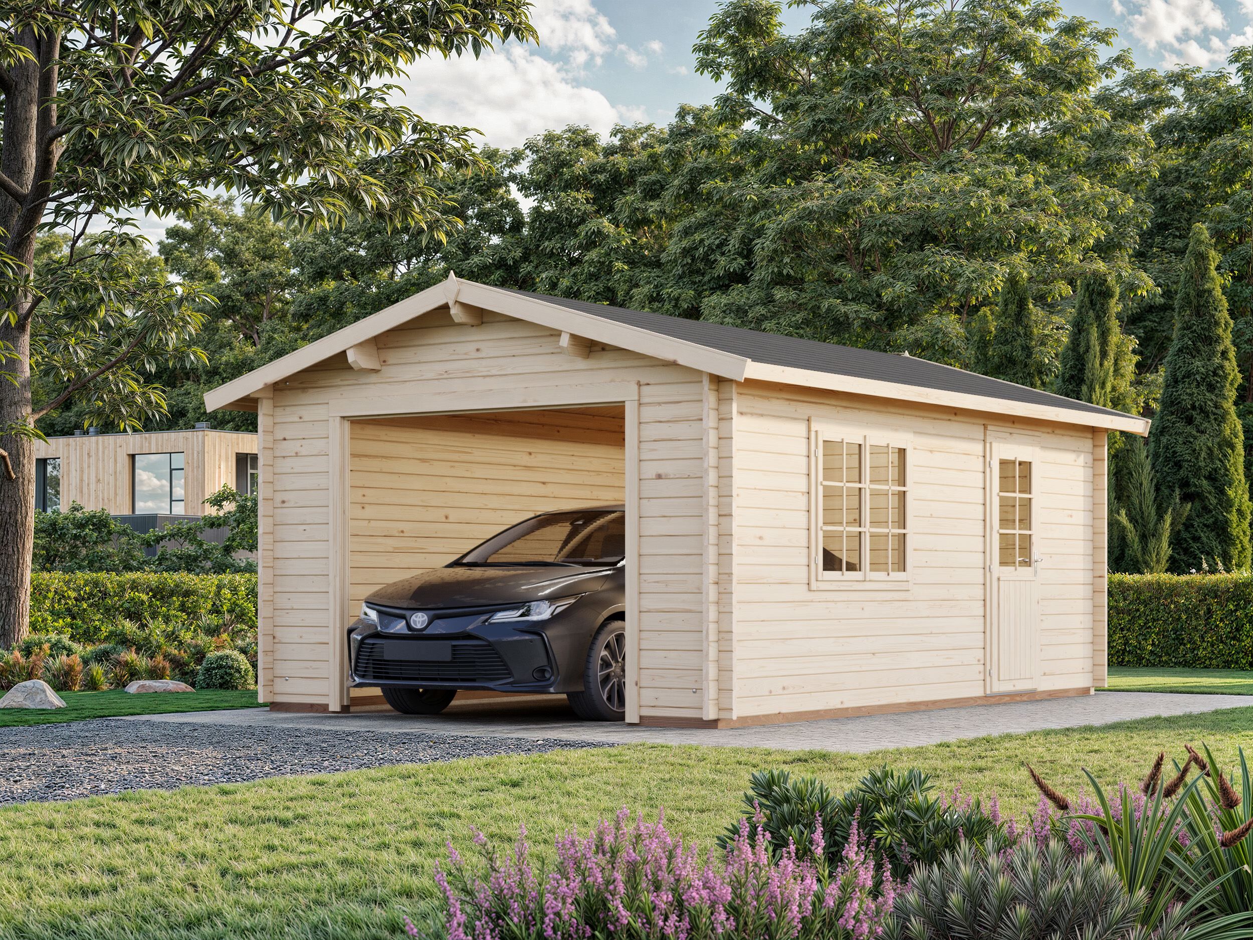 Palmako Holzgarage Roger 19,0 m² ohne Tor