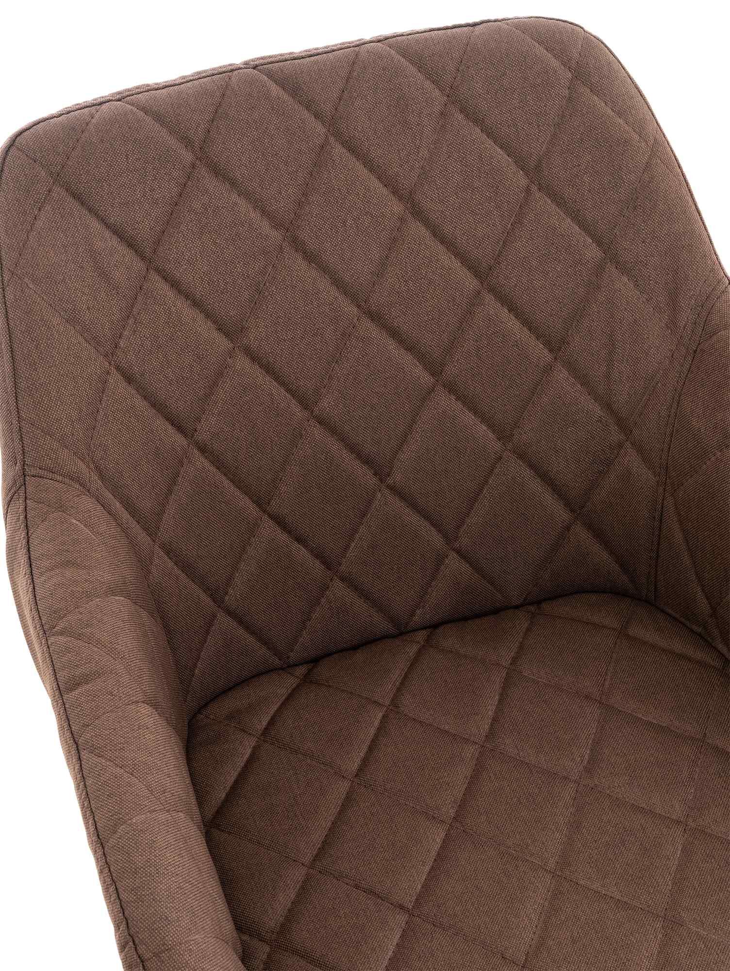 2er Set Esszimmerstuhl Shila Stoff, braun