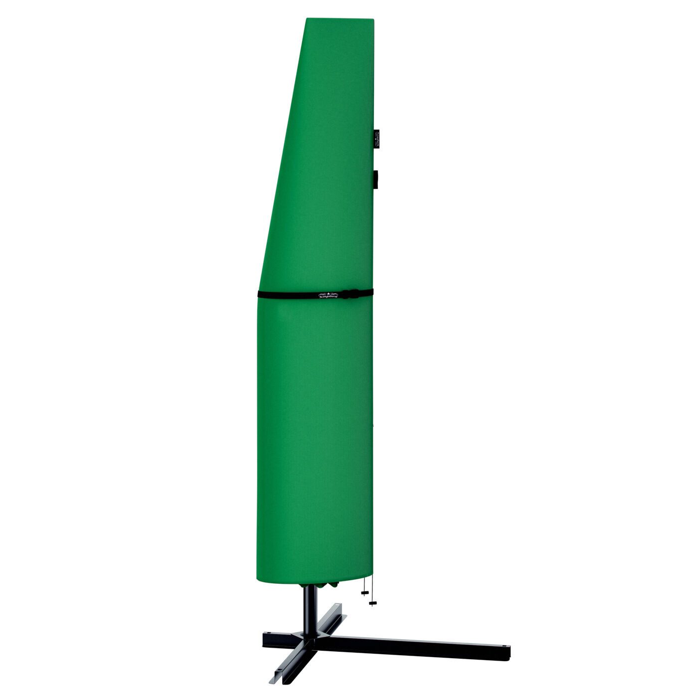 Ampelschirm Ø300cm Alu UV 50+ Kurbel + Fußkreuz Grün