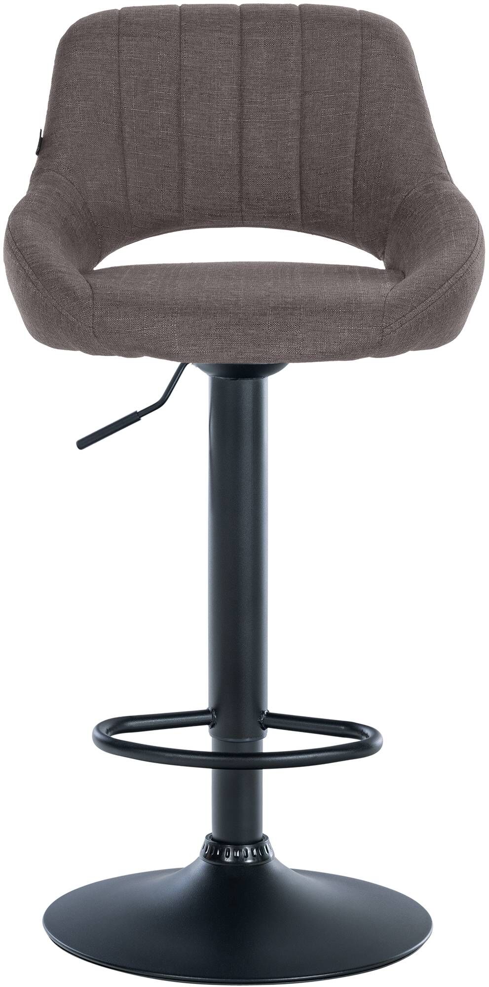 Barhocker Milet Stoff schwarz, dunkelgrau