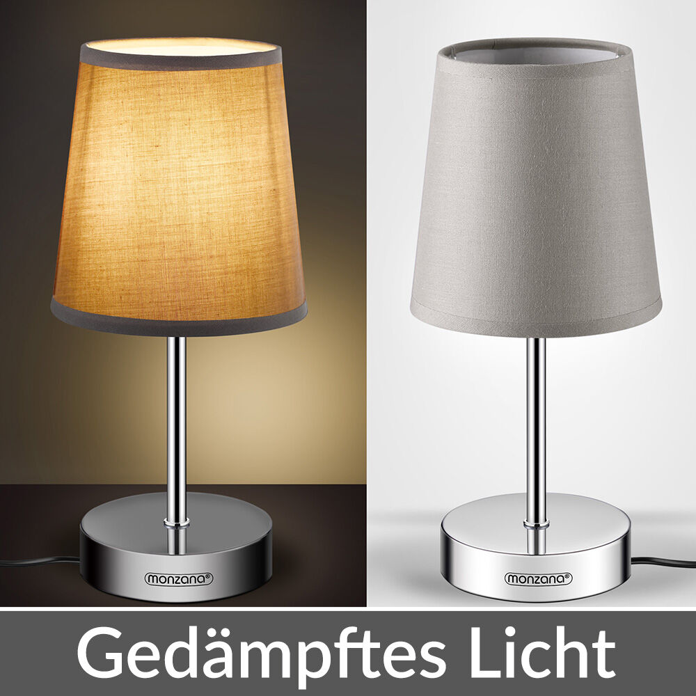Tischlampe Lumière Taupe 32x13x13cm
