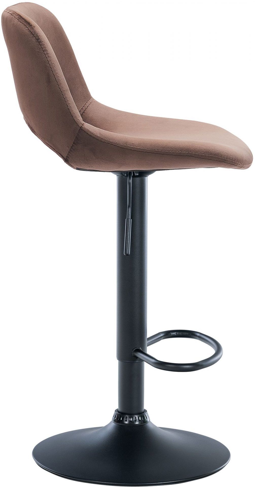 Barhocker Camden Samt schwarz, braun