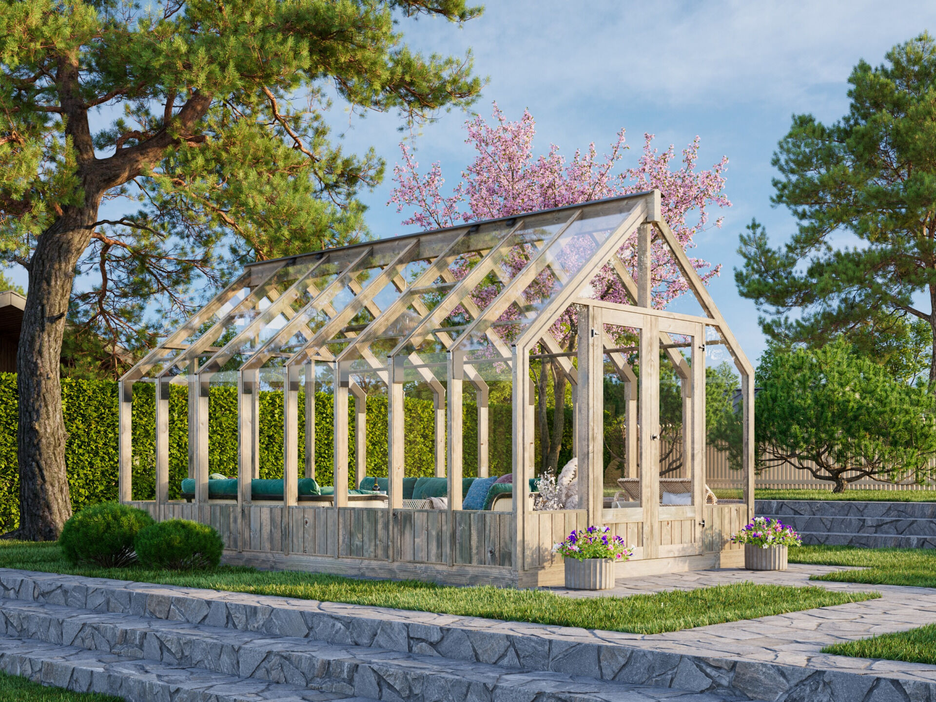 Palmako Gewächshaus Emilia 13,8 m²