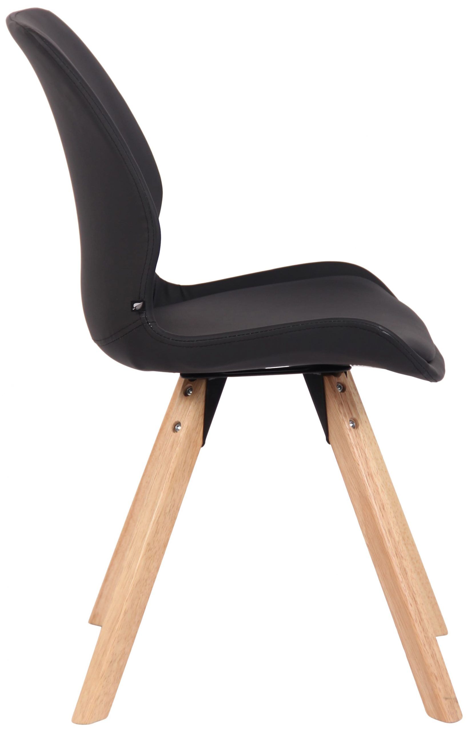 Stuhl Luna Kunstleder, schwarz