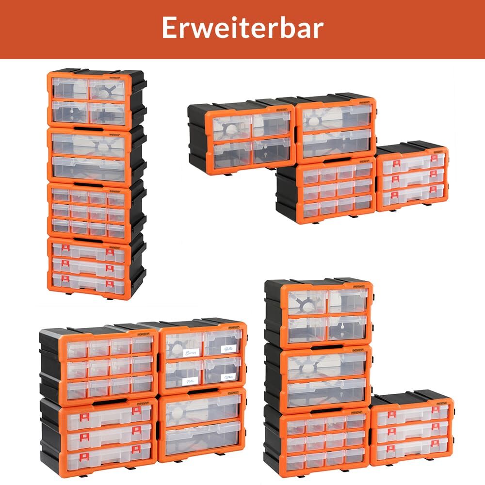 Sortimentskasten MW1804 29,5x16x19,5cm 8 Fächer