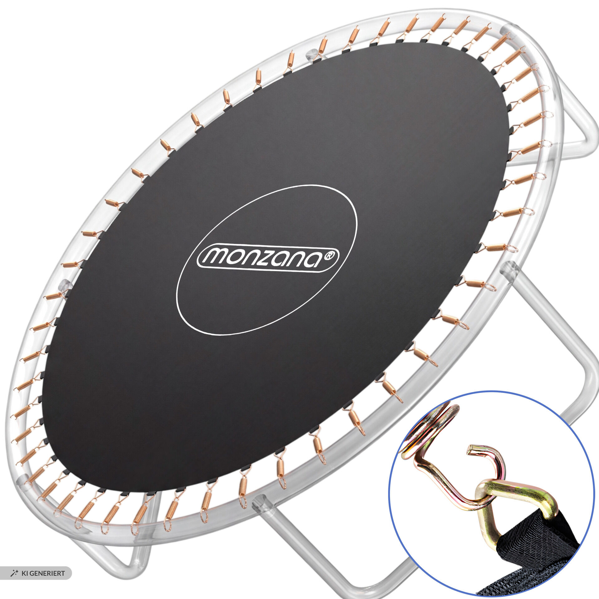 Trampolin Sprungtuch Schwarz Ø305cm