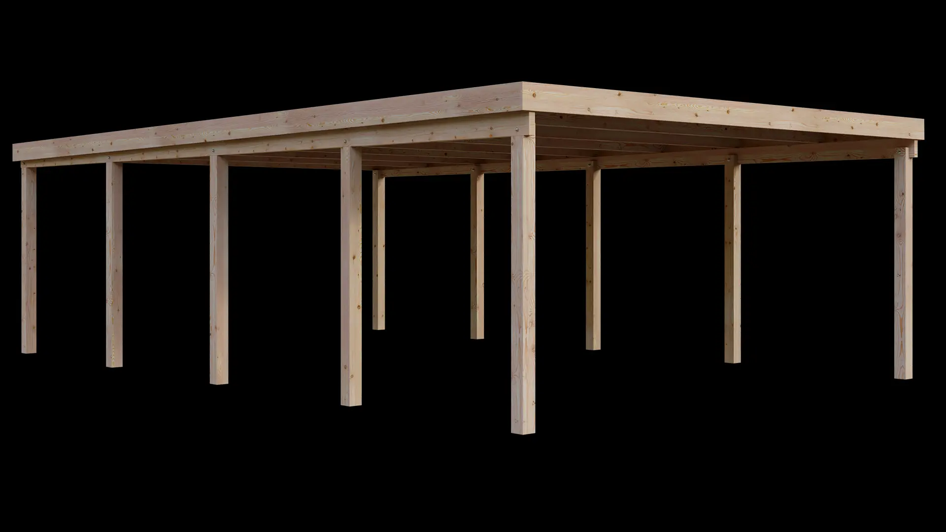 Carport VC 510x800 Lärche