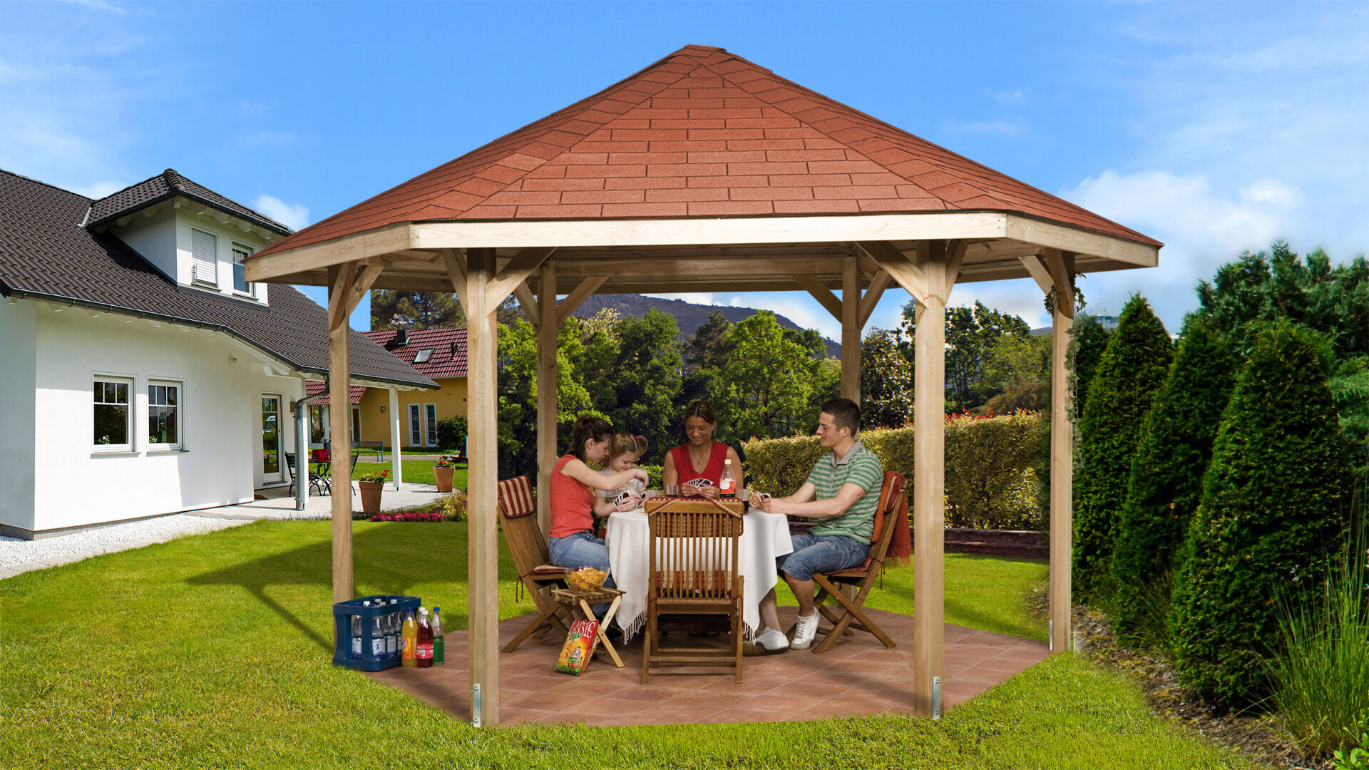 weka Pavillon 656 Gr.2, Sparset inkl. roten DS