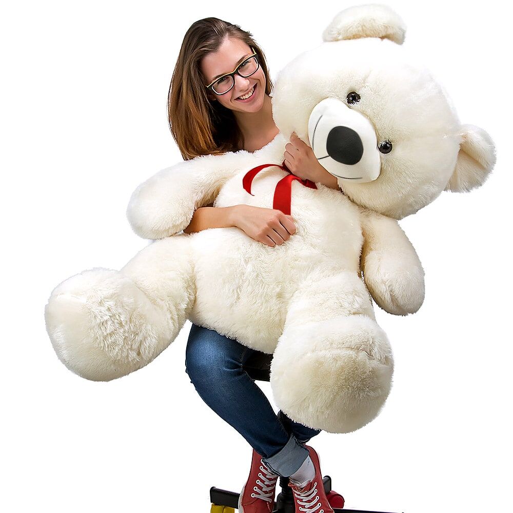 Plüschtier Teddybär XL Weiß 100cm