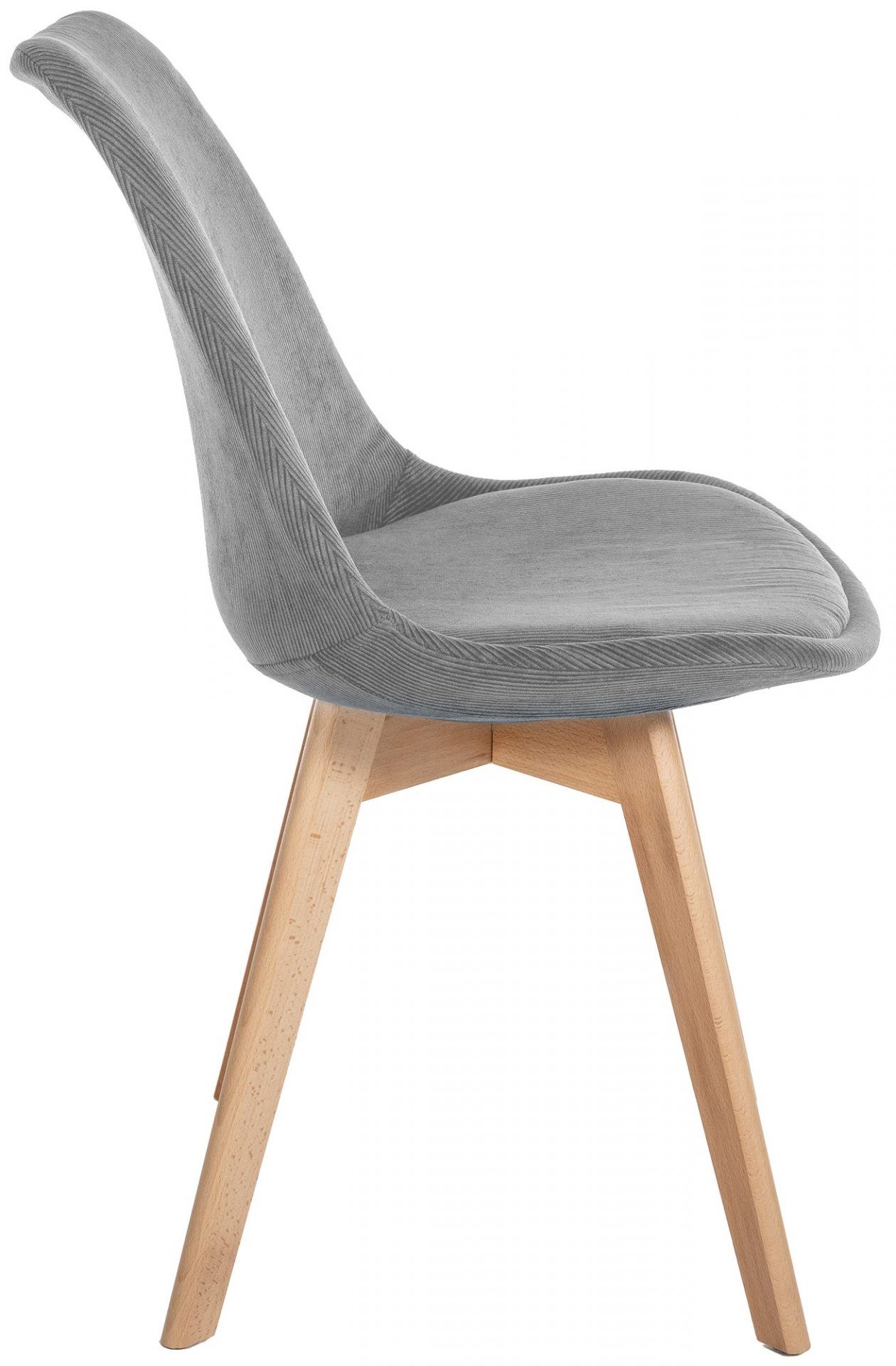 4er Set Stuhl Linares Cord, grau