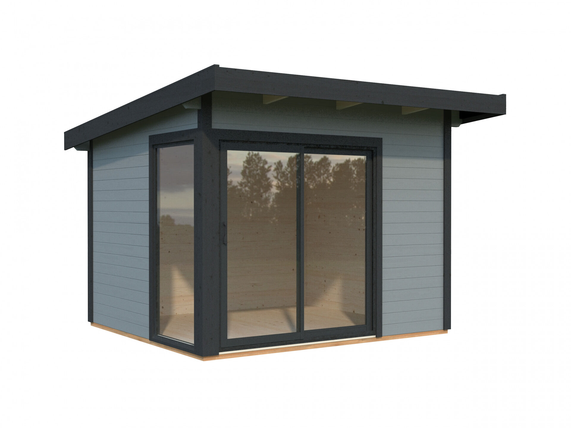 Palmako Pultdach Gartenhaus Andrea 7,5 m2 Slide Plus