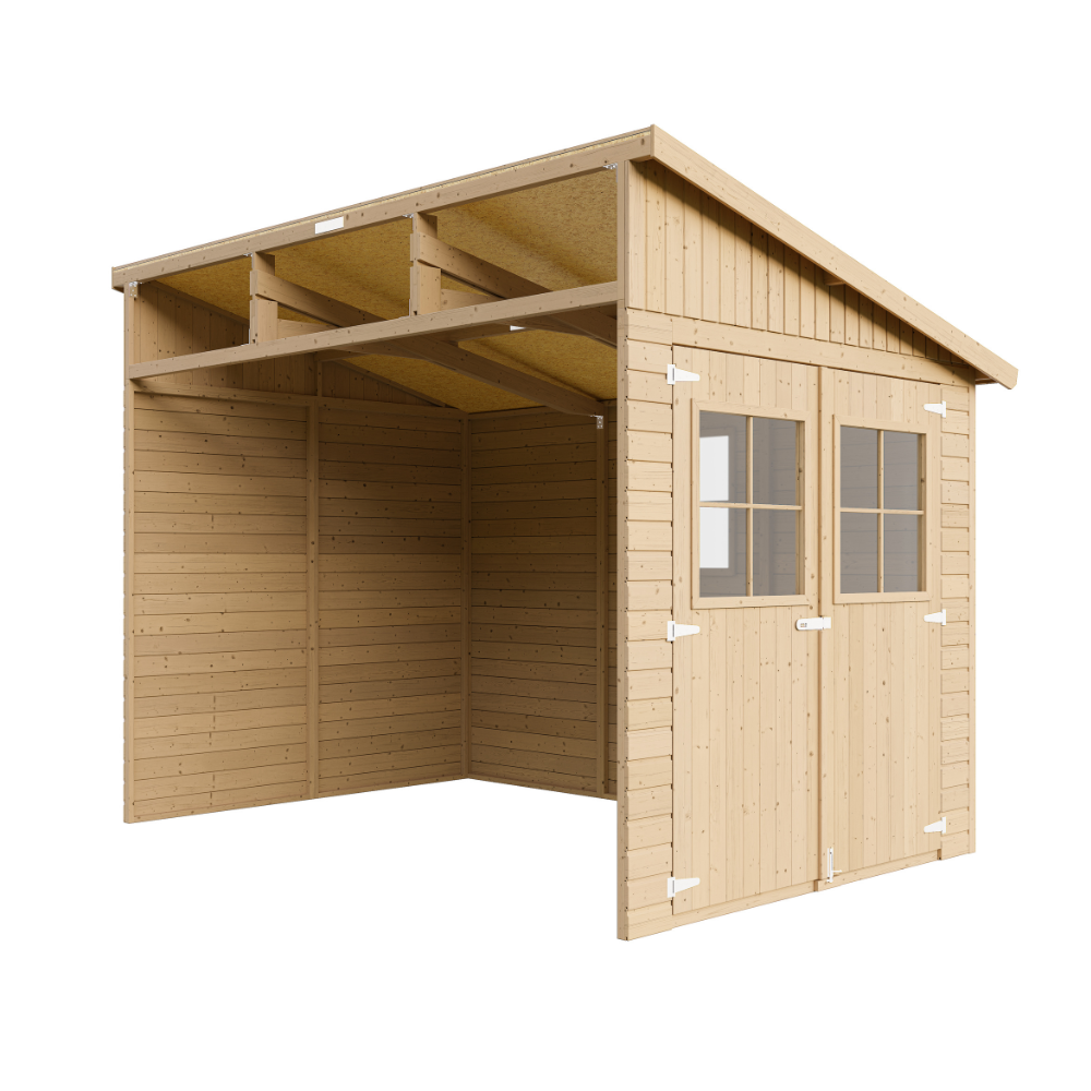 Gerätehaus Ida M339 – Holz Gartenhaus 201 x 297 cm – 6 m2