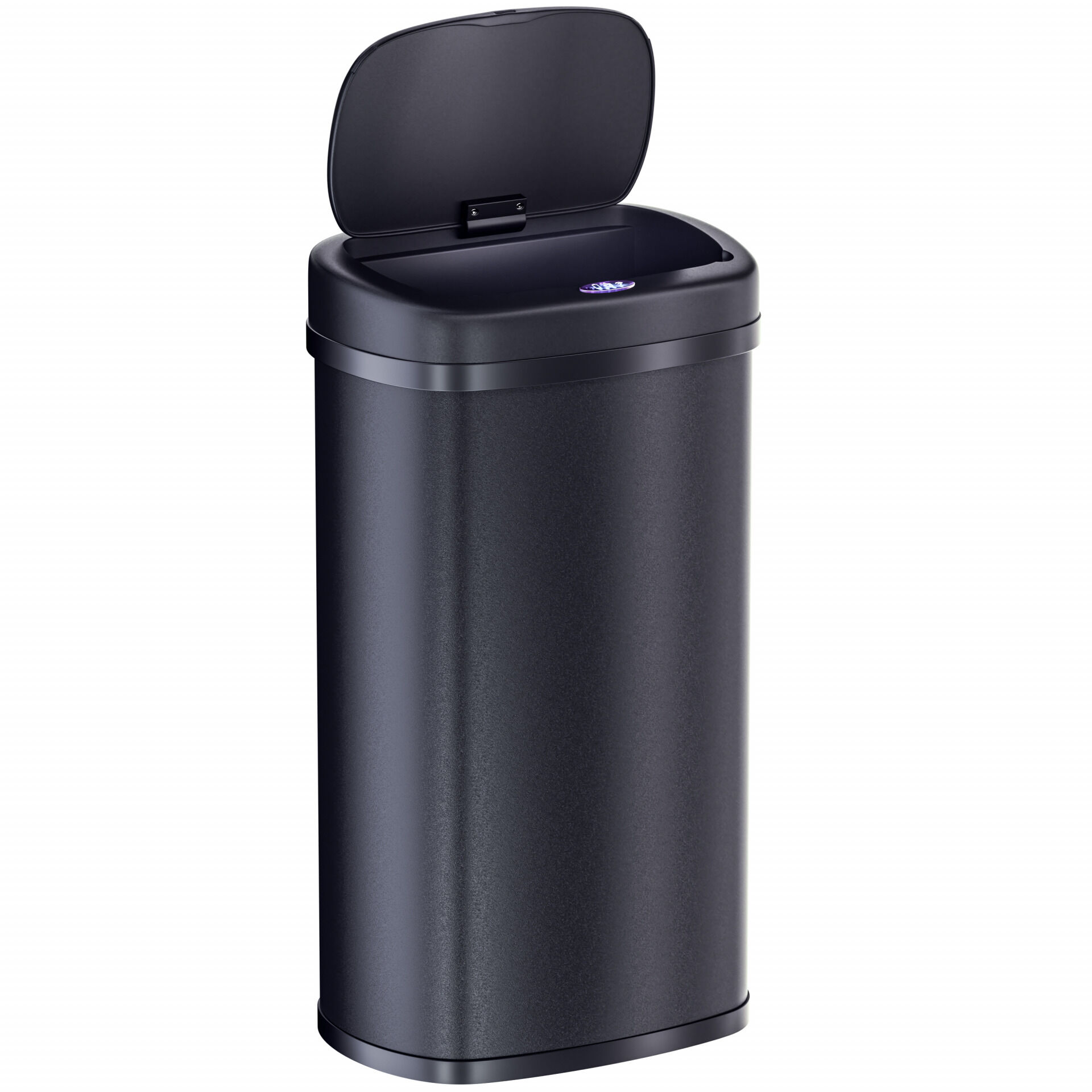 Sensor Mülleimer Edelstahl Schwarz 50L