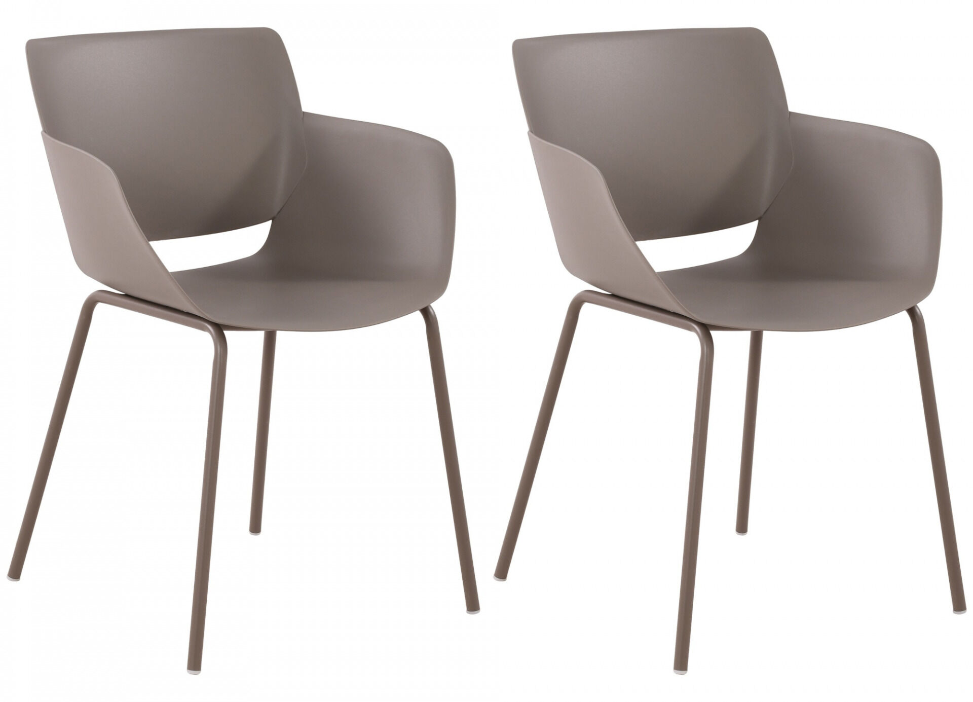 2er Set Stuhl Alpena, taupe
