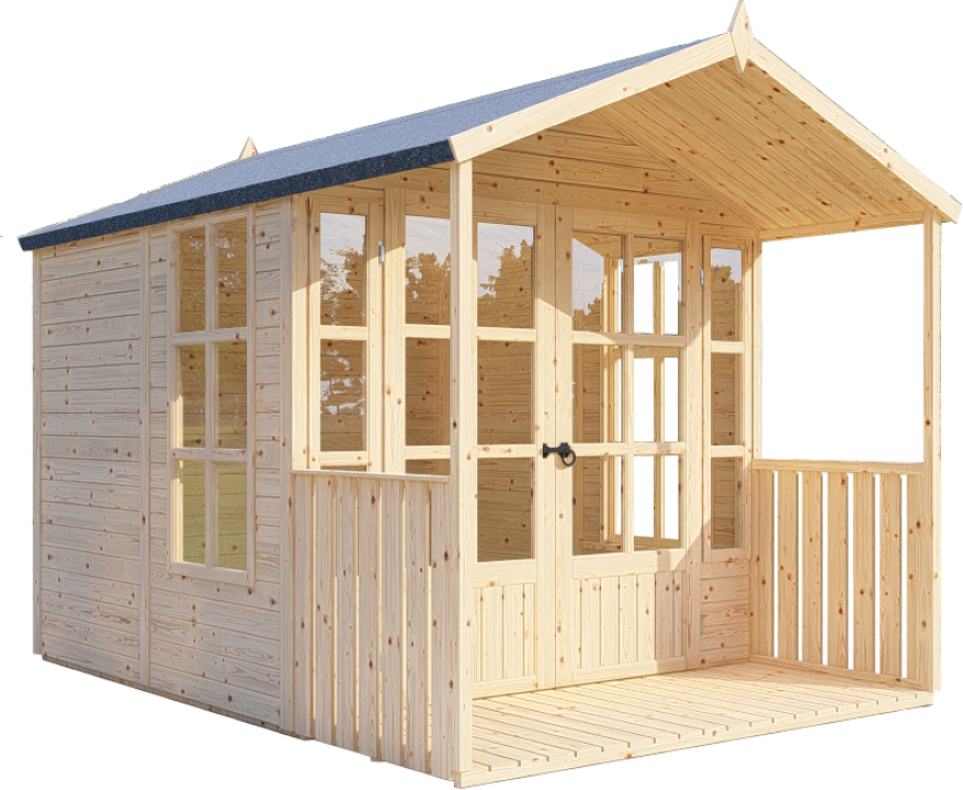 Gartenhaus ARLEY naturbelassen 202 x 294 cm
