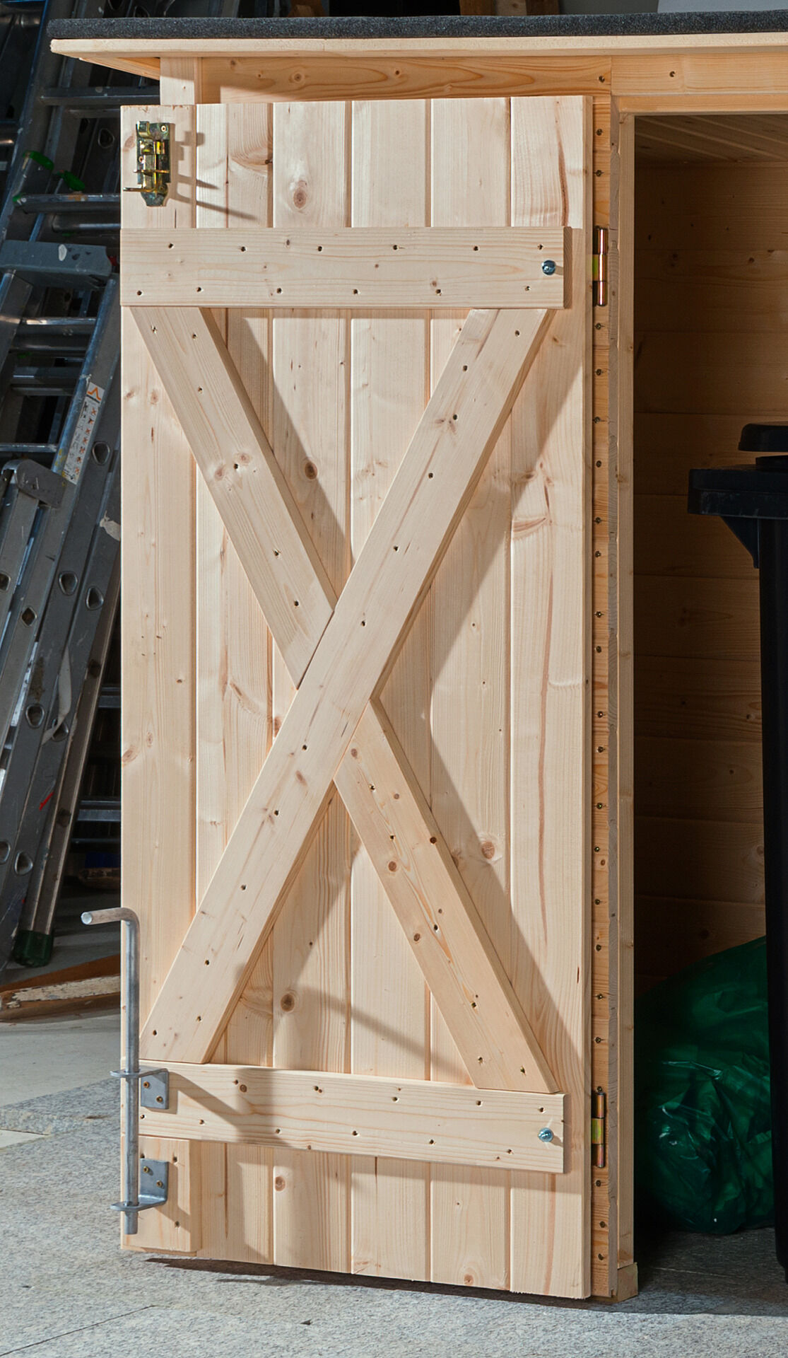 weka Fahrrad- und Mülltonnenbox, natur, 19 mm