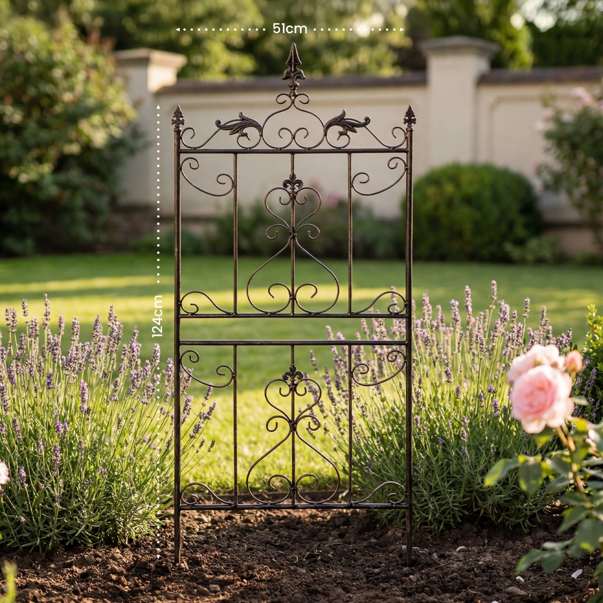 2er Set Rankgitter Myrte, bronze