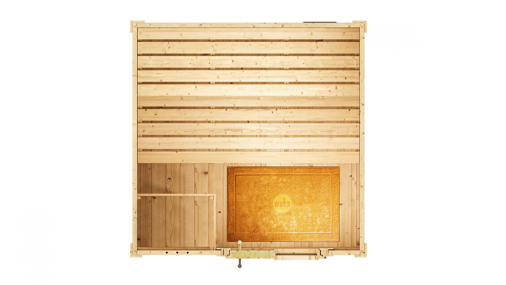 weka Saunahaus 38 mm NAANTALI mit Flachdach