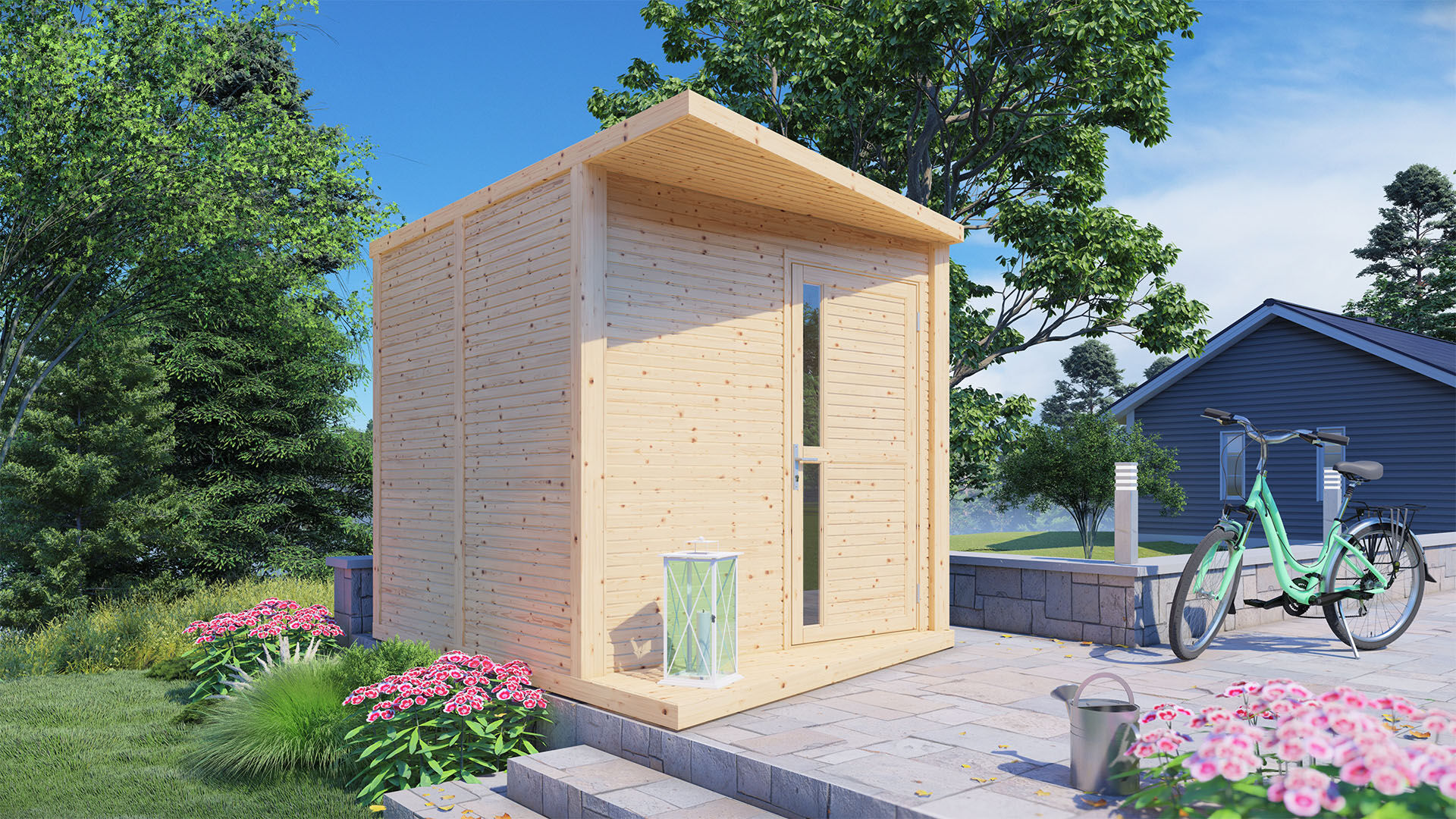 Gartenhaus Holz Concept naturbelassen 297 x 234 cm