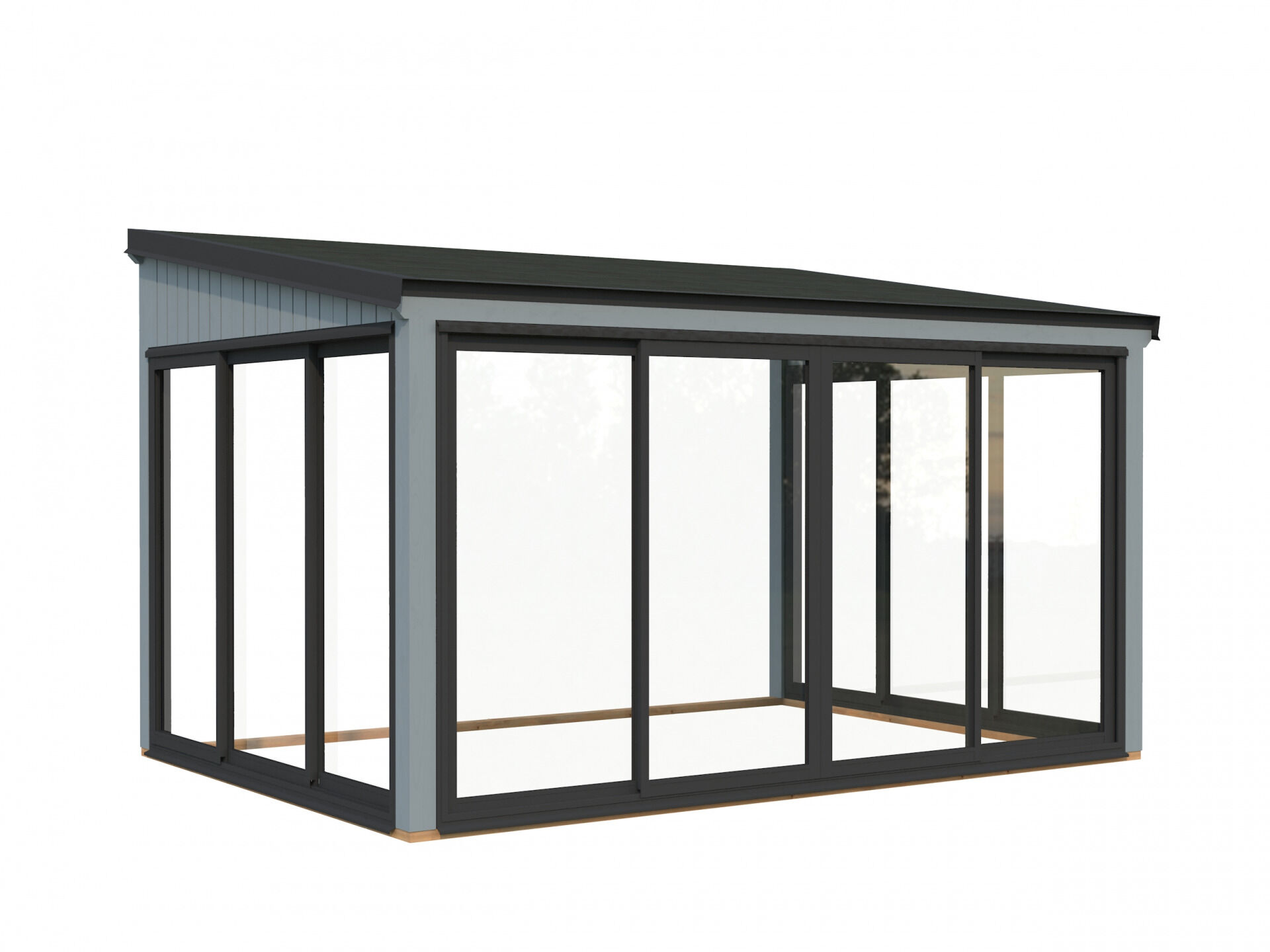 Palmako Gartenzimmer Glashaus Lumi 11,6 m² Slide Plus
