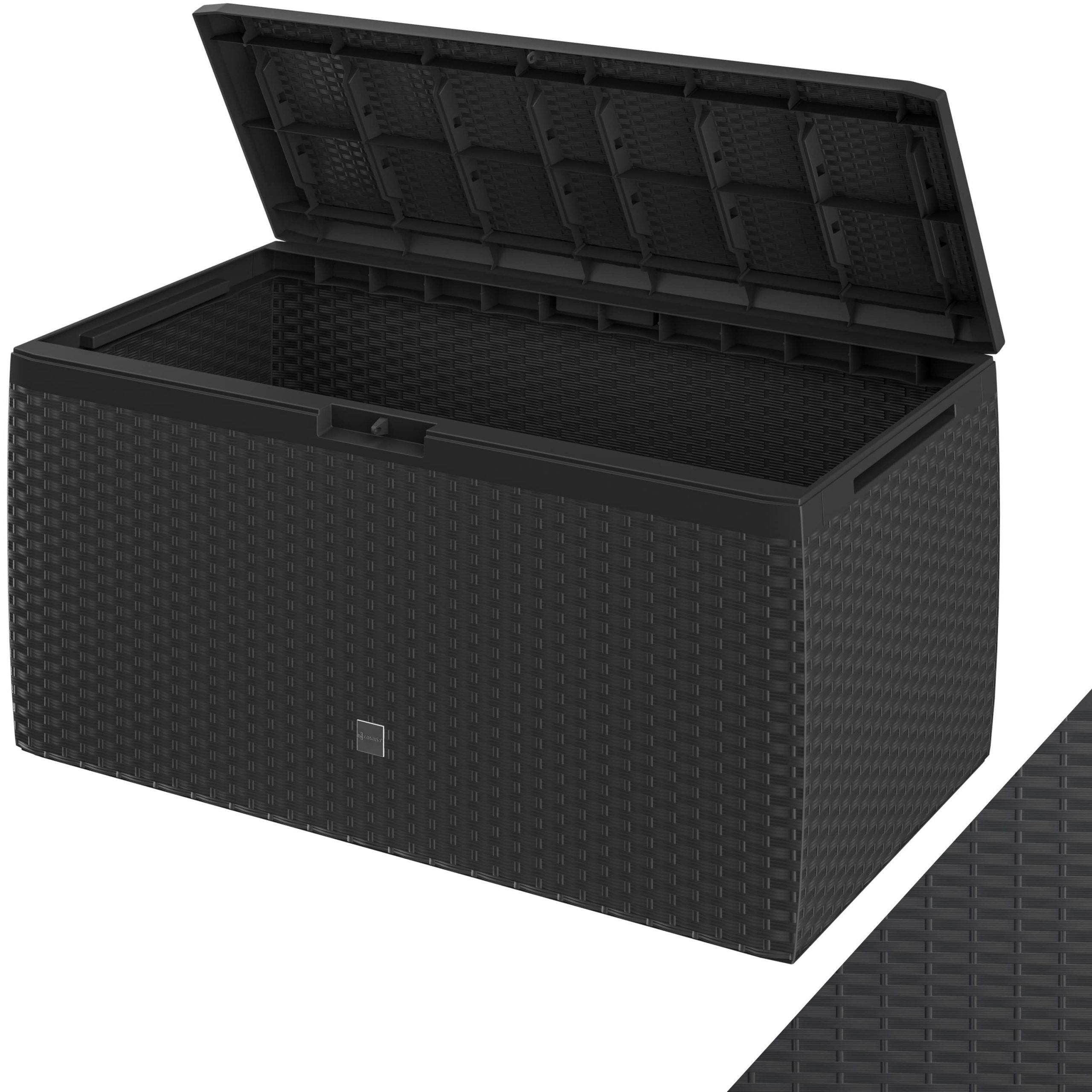 Gartenbox 290L Anthrazit Rato Plus mit Rollen wetterfest