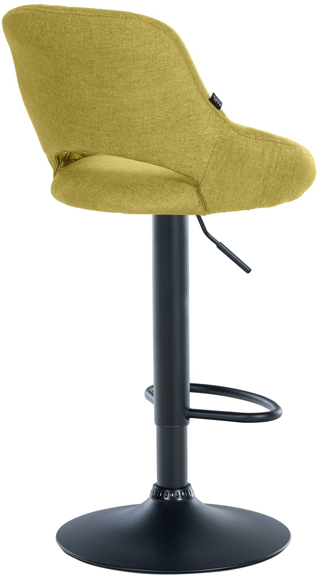 Barhocker Milet Stoff schwarz, grün