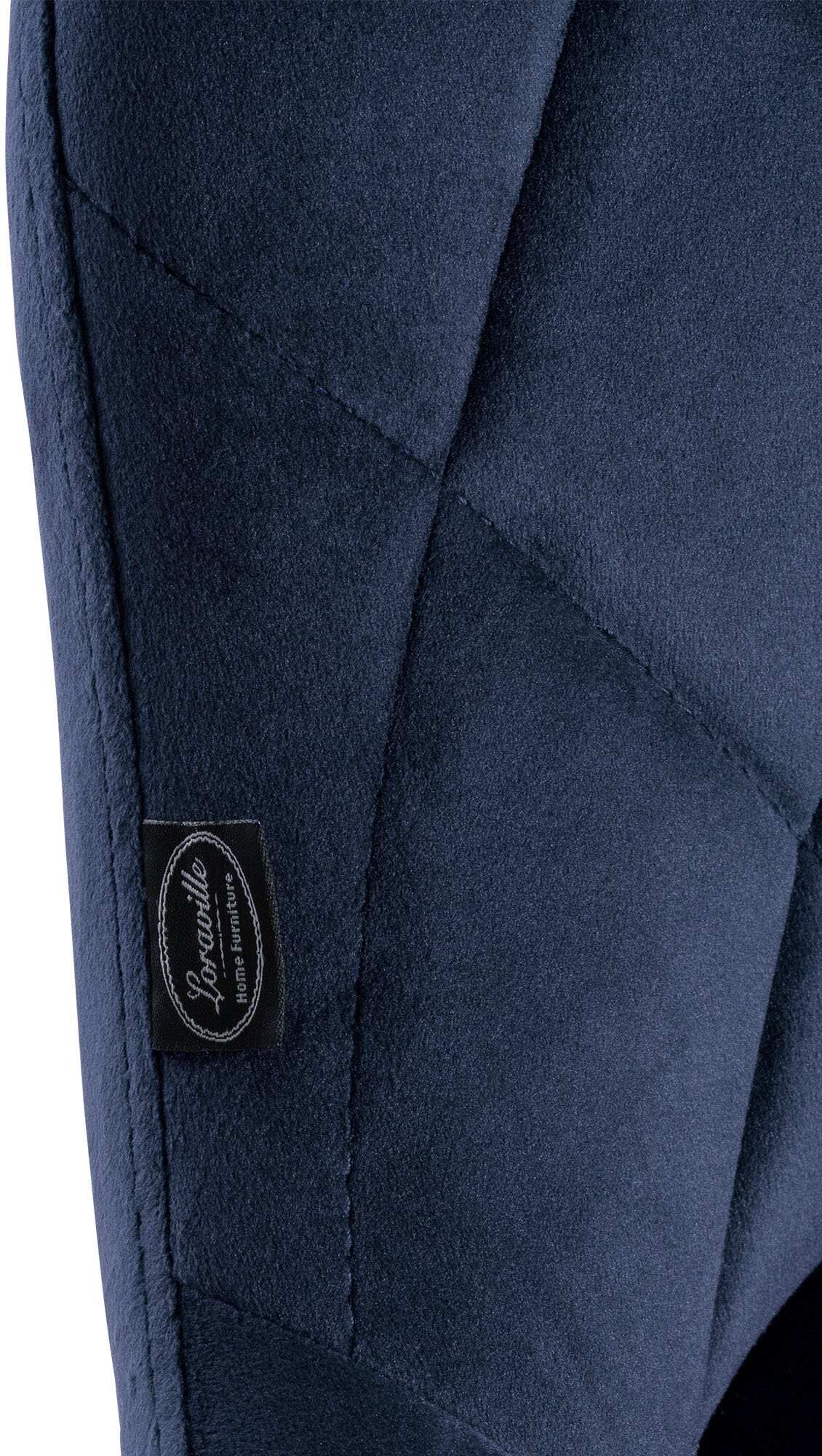 Barhocker Lazio Samt weiß, blau